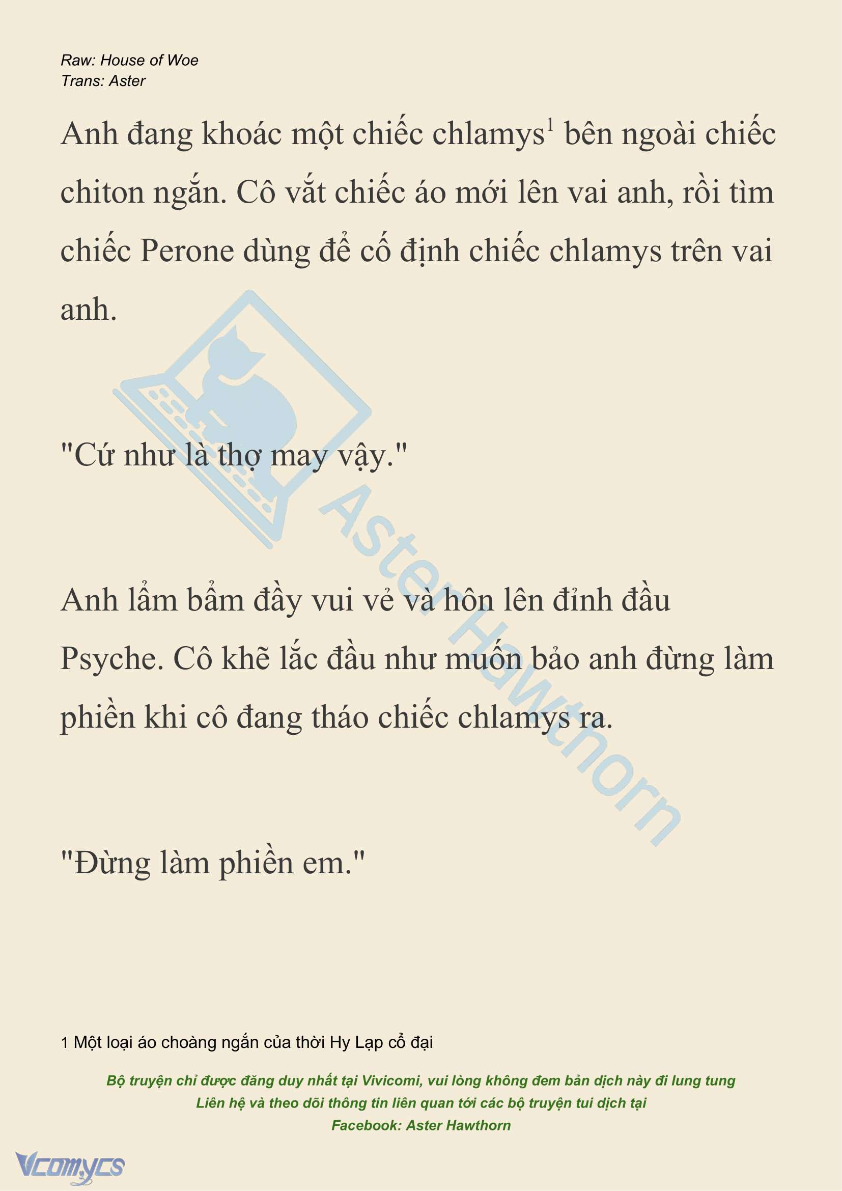 [NOVEL] Dành Cho Các Nữ Thần: Dành cho Psyche Chap 29 - Trang 2