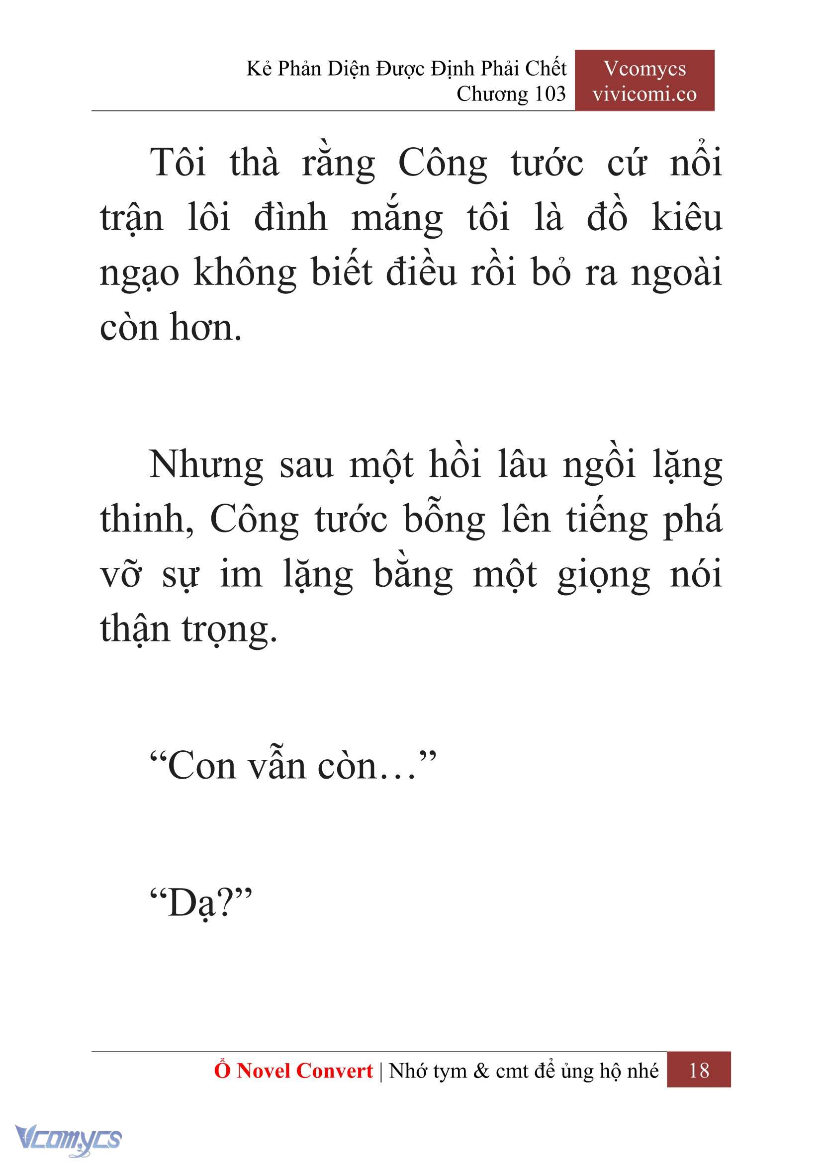 [Novel] Kẻ Phản Diện Được Định Phải Chết Chap 103 - Next Chap 104