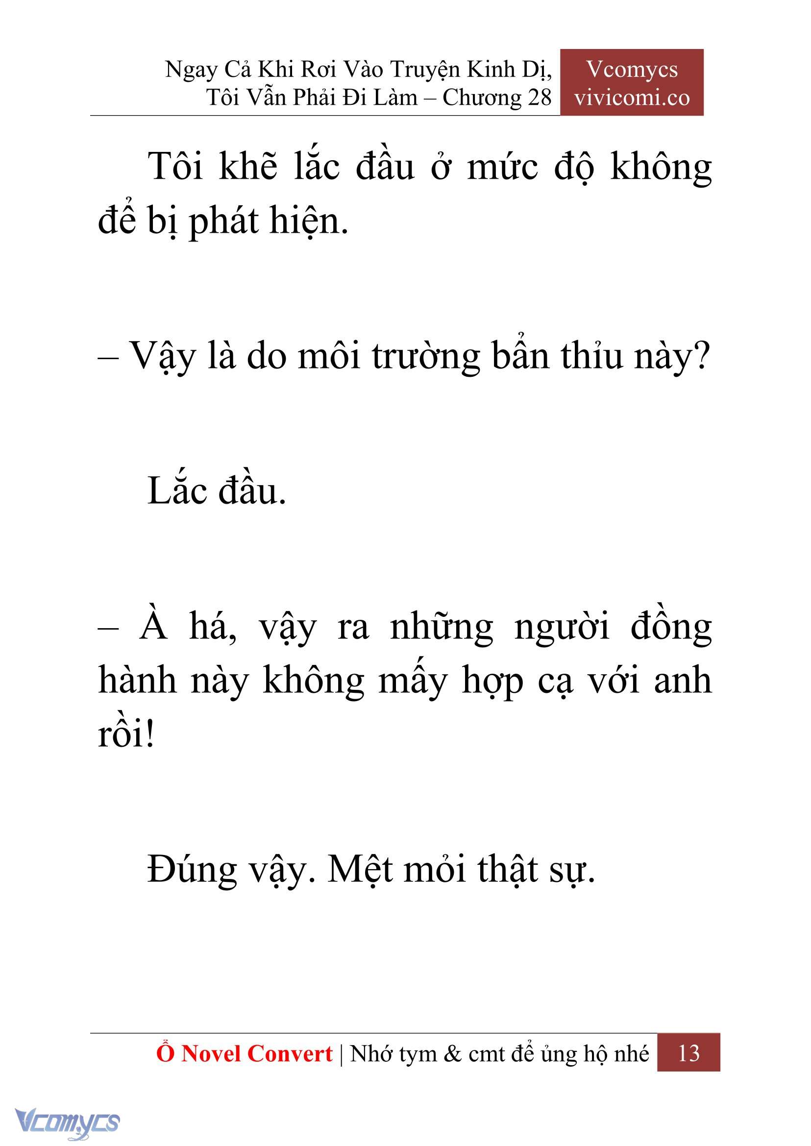 [Novel] Ngay Cả Khi Rơi Vào Truyện Kinh Dị, Tôi Vẫn Phải Đi Làm Chap 28 - Trang 2