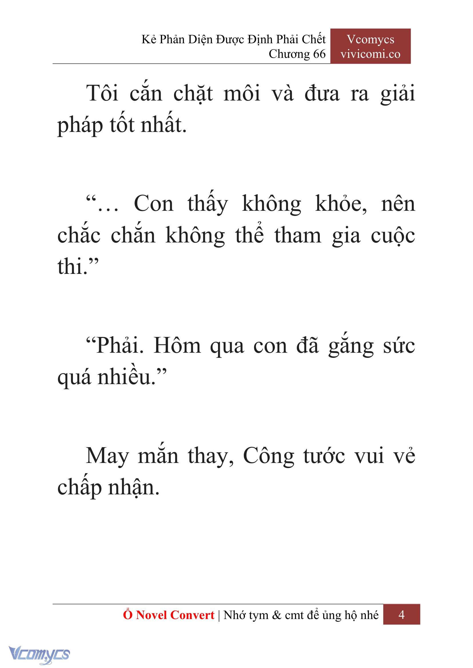[Novel] Kẻ Phản Diện Được Định Phải Chết Chap 66 - Trang 2