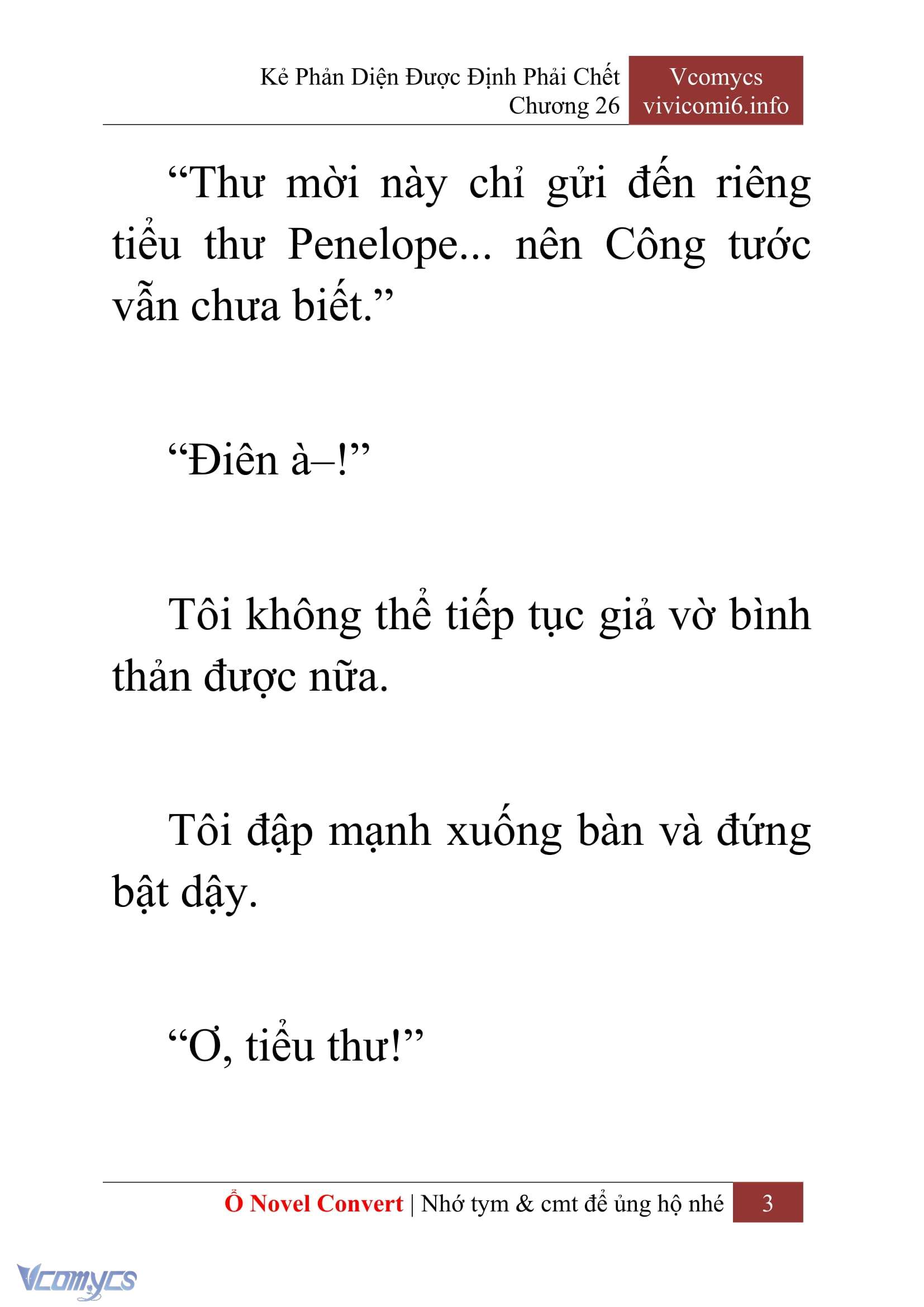 [Novel] Kẻ Phản Diện Được Định Phải Chết Chap 26 - Trang 2