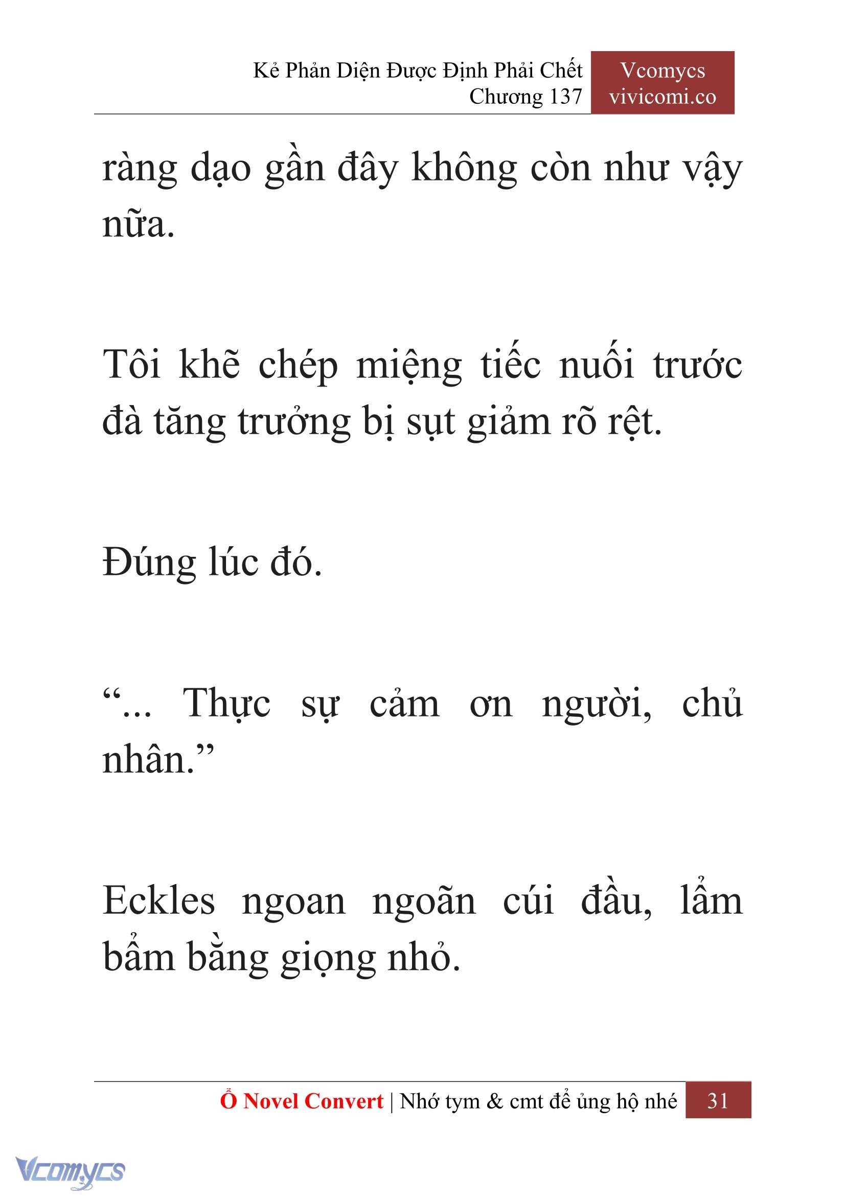 [Novel] Kẻ Phản Diện Được Định Phải Chết Chap 137 - Trang 2
