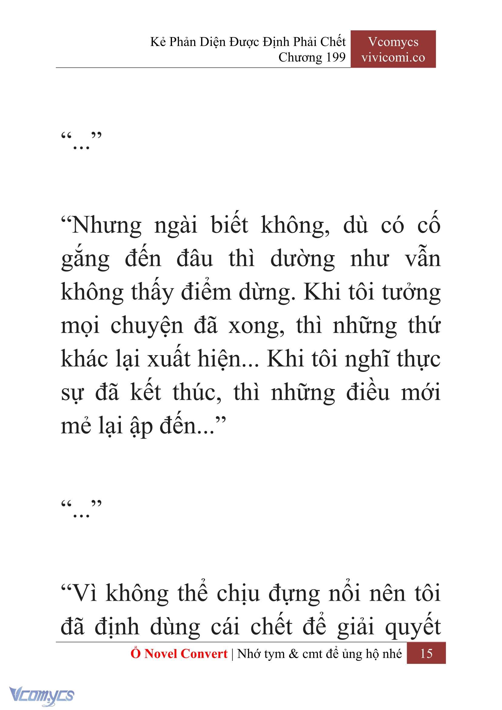 [Novel] Kẻ Phản Diện Được Định Phải Chết Chap 199 - Trang 2