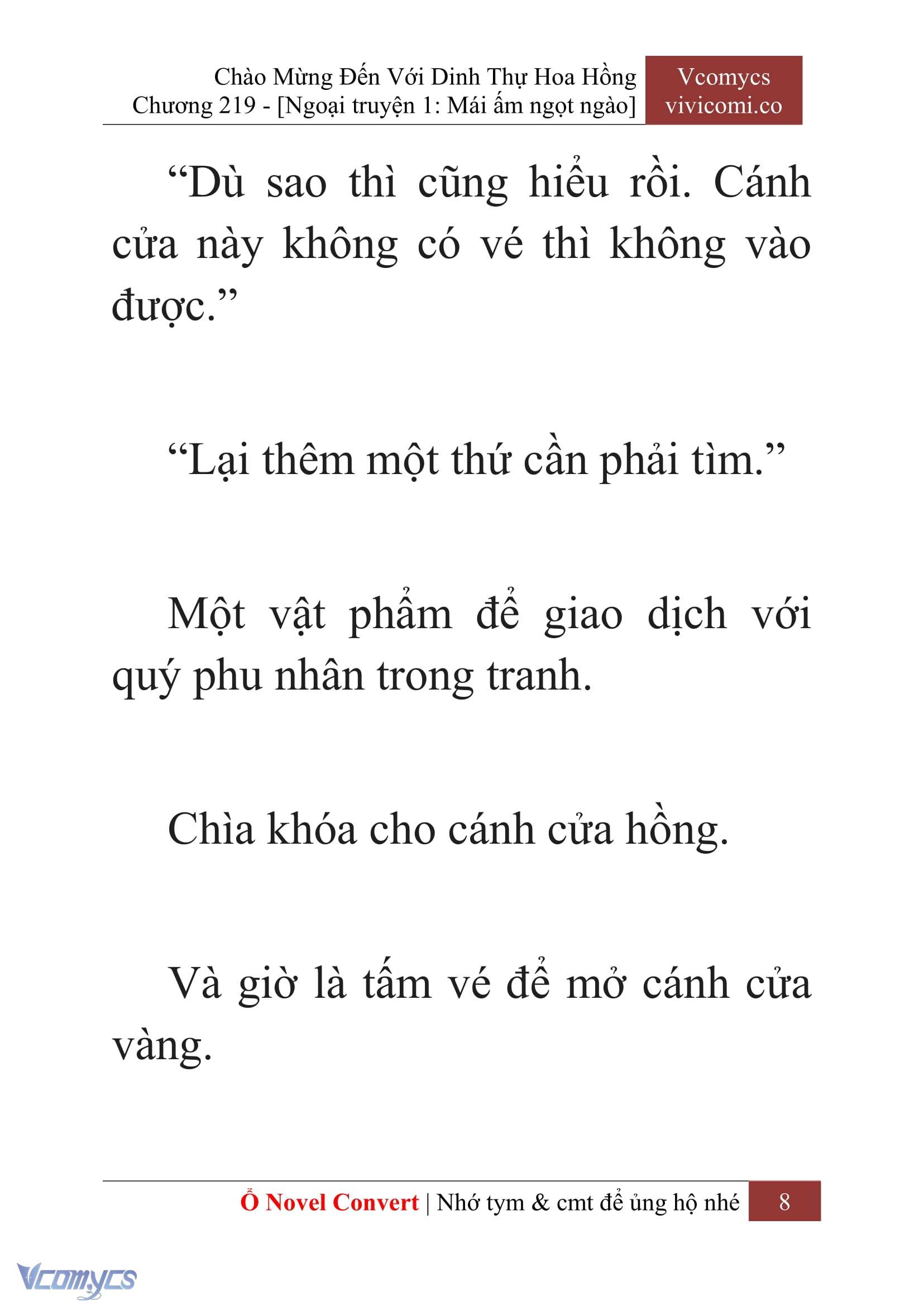 [Novel] Chào Mừng Đến Với Dinh Thự Hoa Hồng Chap 219 - Trang 2