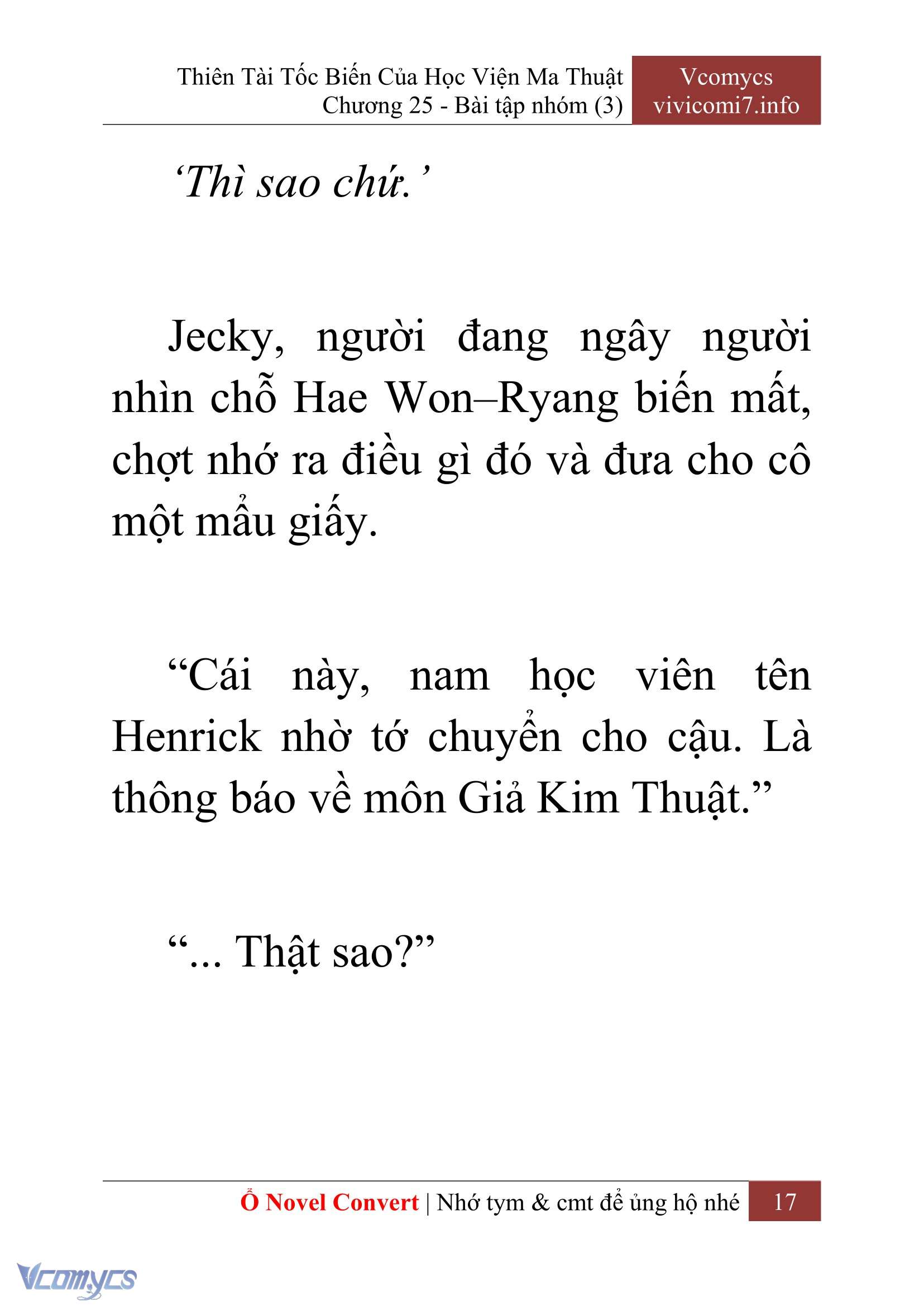 [Novel] Thiên Tài Tốc Biến Của Học Viện Ma Thuật Chap 25 - Trang 2