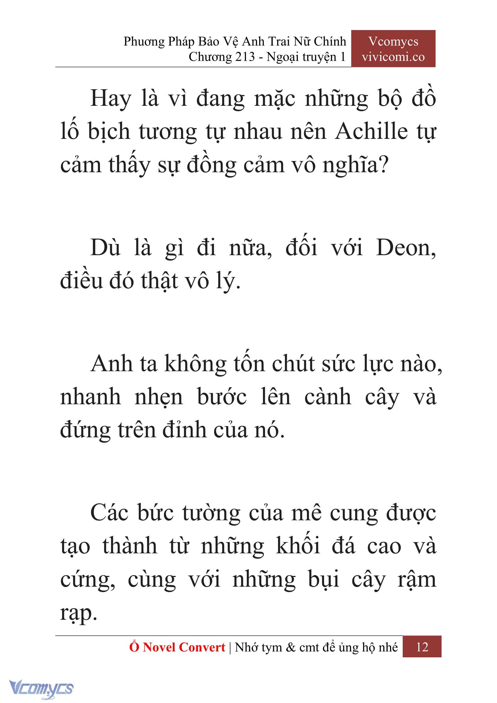 [Novel] Phương Pháp Bảo Vệ Anh Trai Nữ Chính Chap 213 - Trang 2