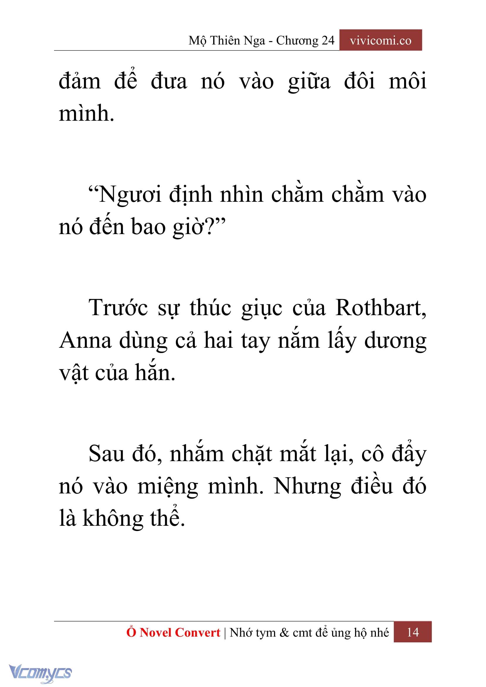 [Novel] Mộ Thiên Nga Chap 24 - Next Chap 25