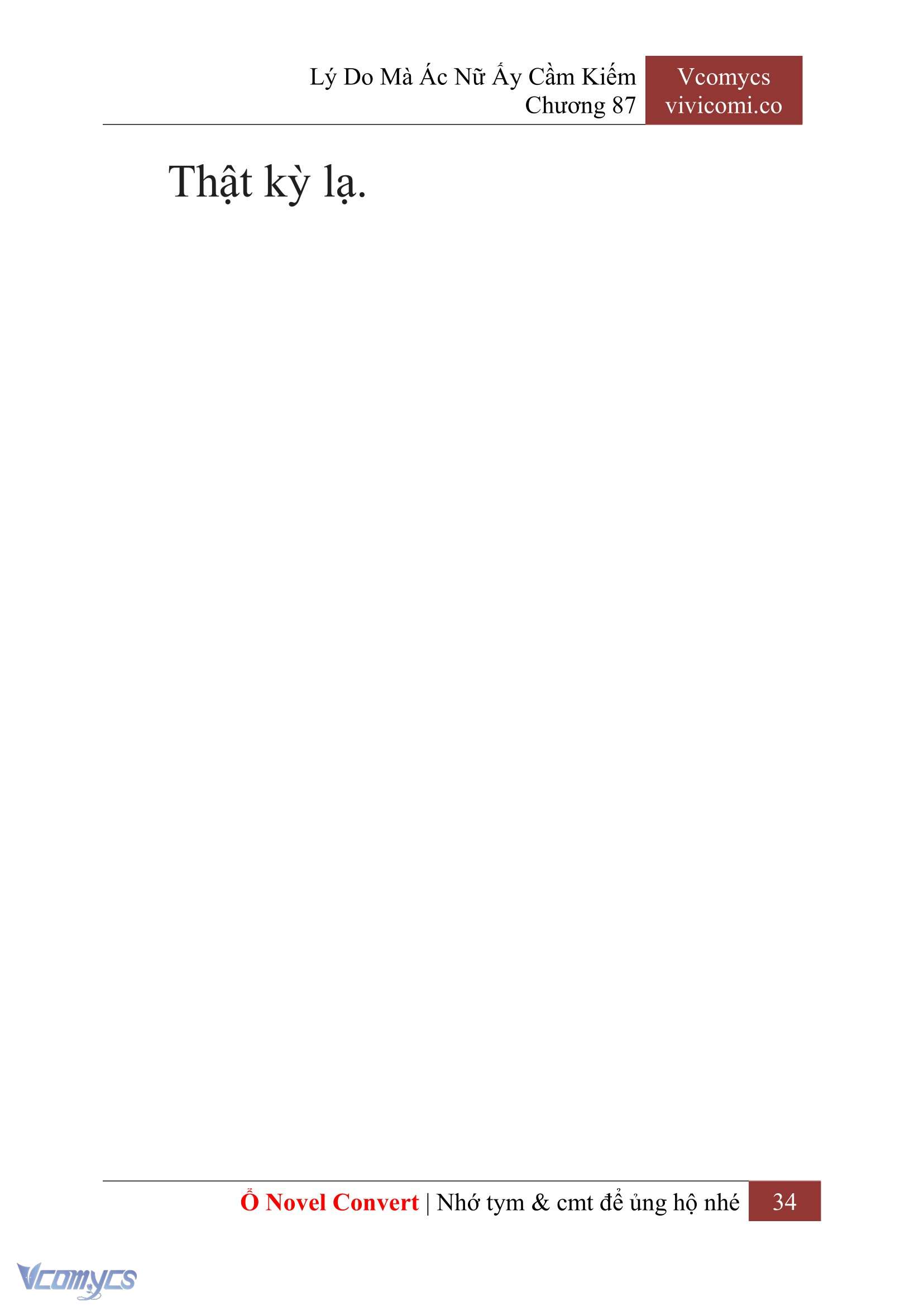 [Novel] Lý Do Mà Ác Nữ Ấy Cầm Kiếm Chap 87 - Next Chap 88