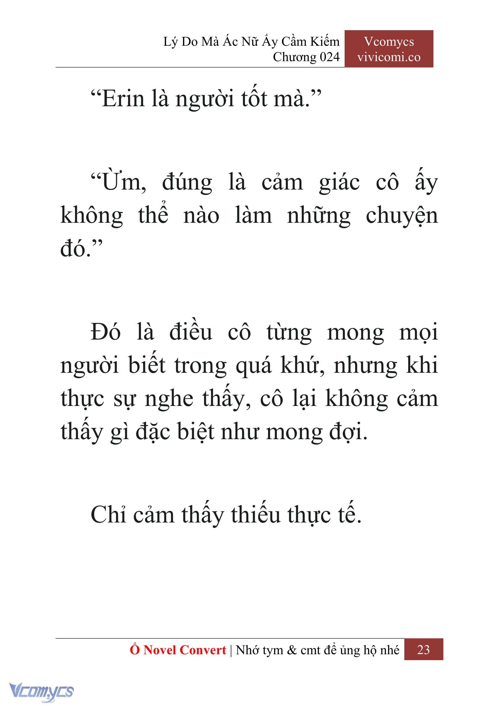 [Novel] Lý Do Mà Ác Nữ Ấy Cầm Kiếm Chap 24 - Next Chap 25