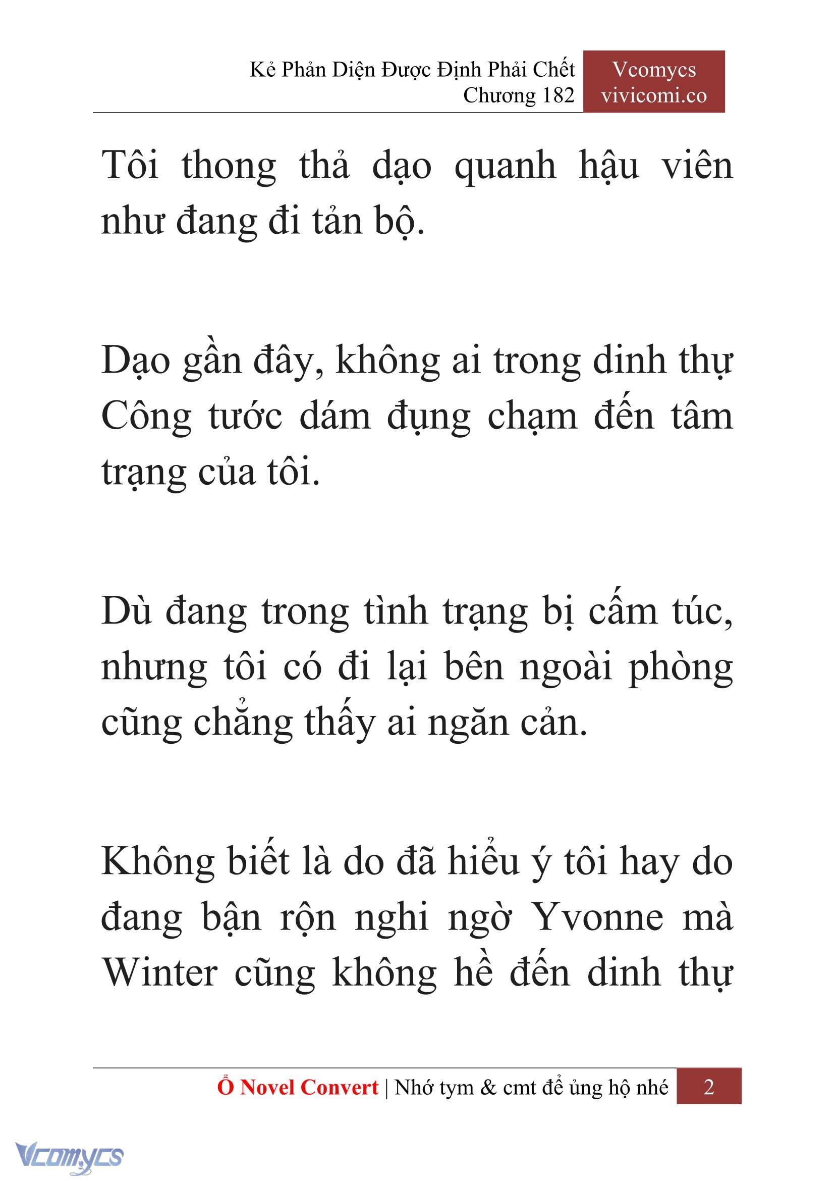 [Novel] Kẻ Phản Diện Được Định Phải Chết Chap 182 - Trang 2