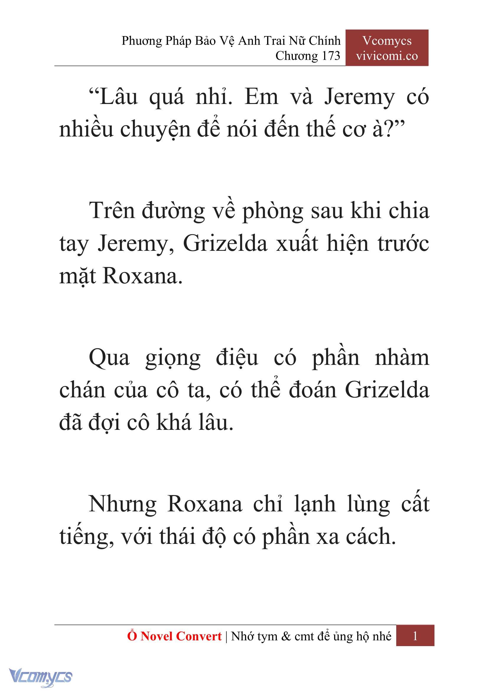 [Novel] Phương Pháp Bảo Vệ Anh Trai Nữ Chính Chap 173 - Trang 2