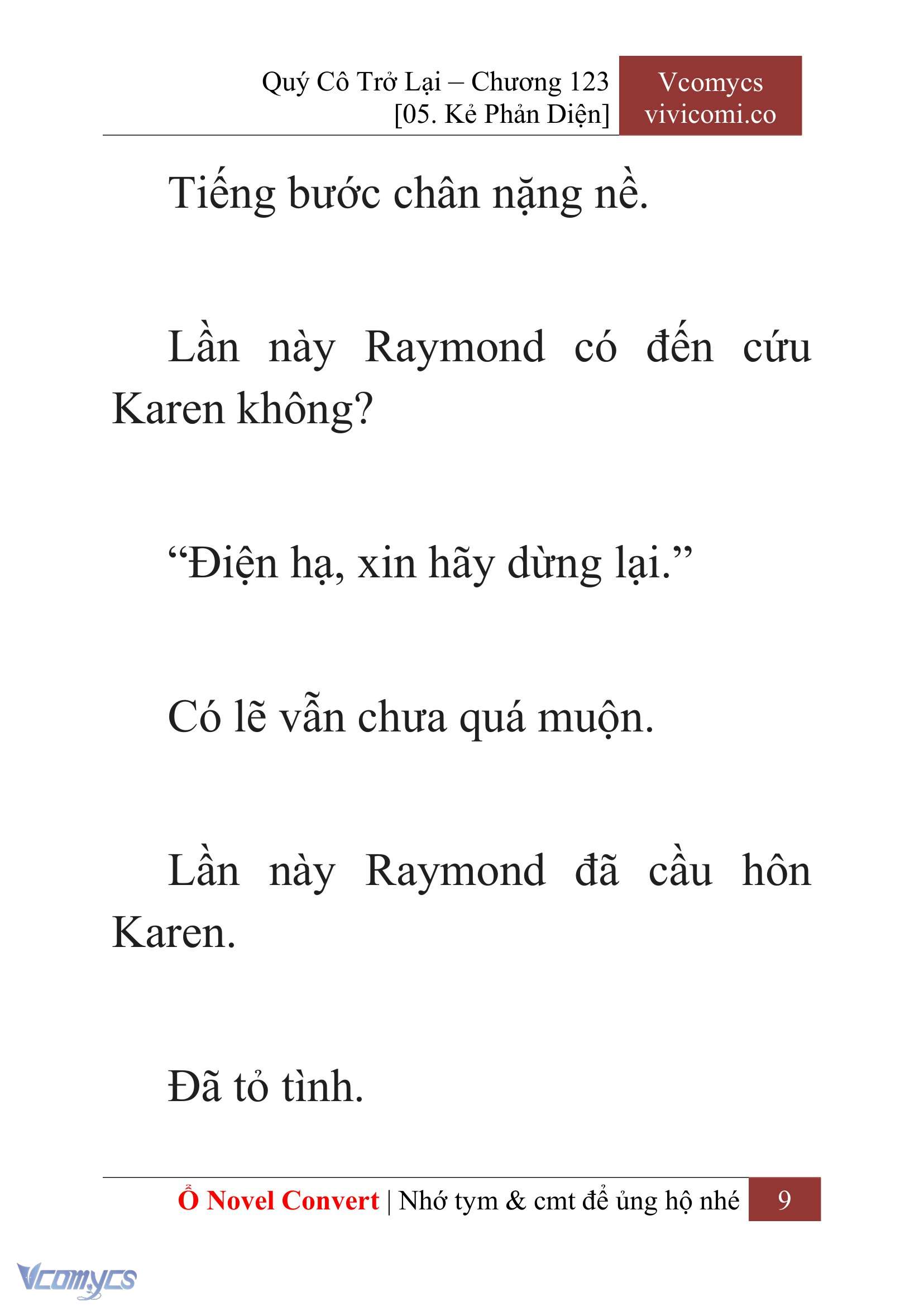 [Novel] Quý Cô Trở Lại Chap 123 - Trang 2