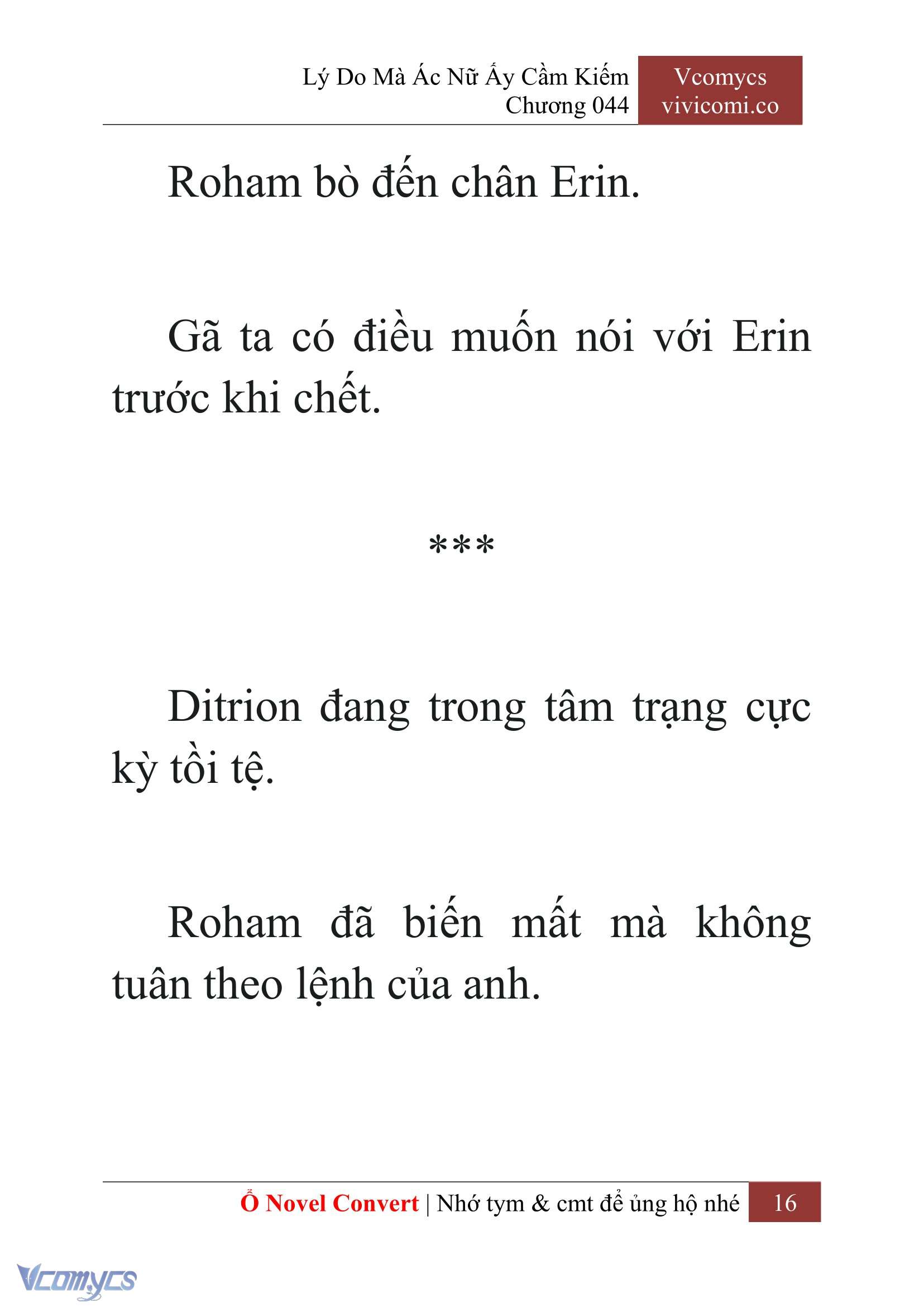 [Novel] Lý Do Mà Ác Nữ Ấy Cầm Kiếm Chap 44 - Next Chap 45