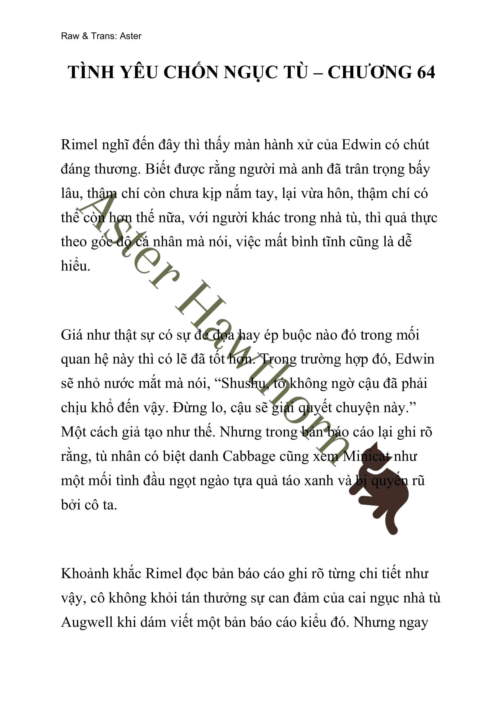 [NOVEL] Tình Yêu Chốn Ngục Tù Chap 64 - Trang 2