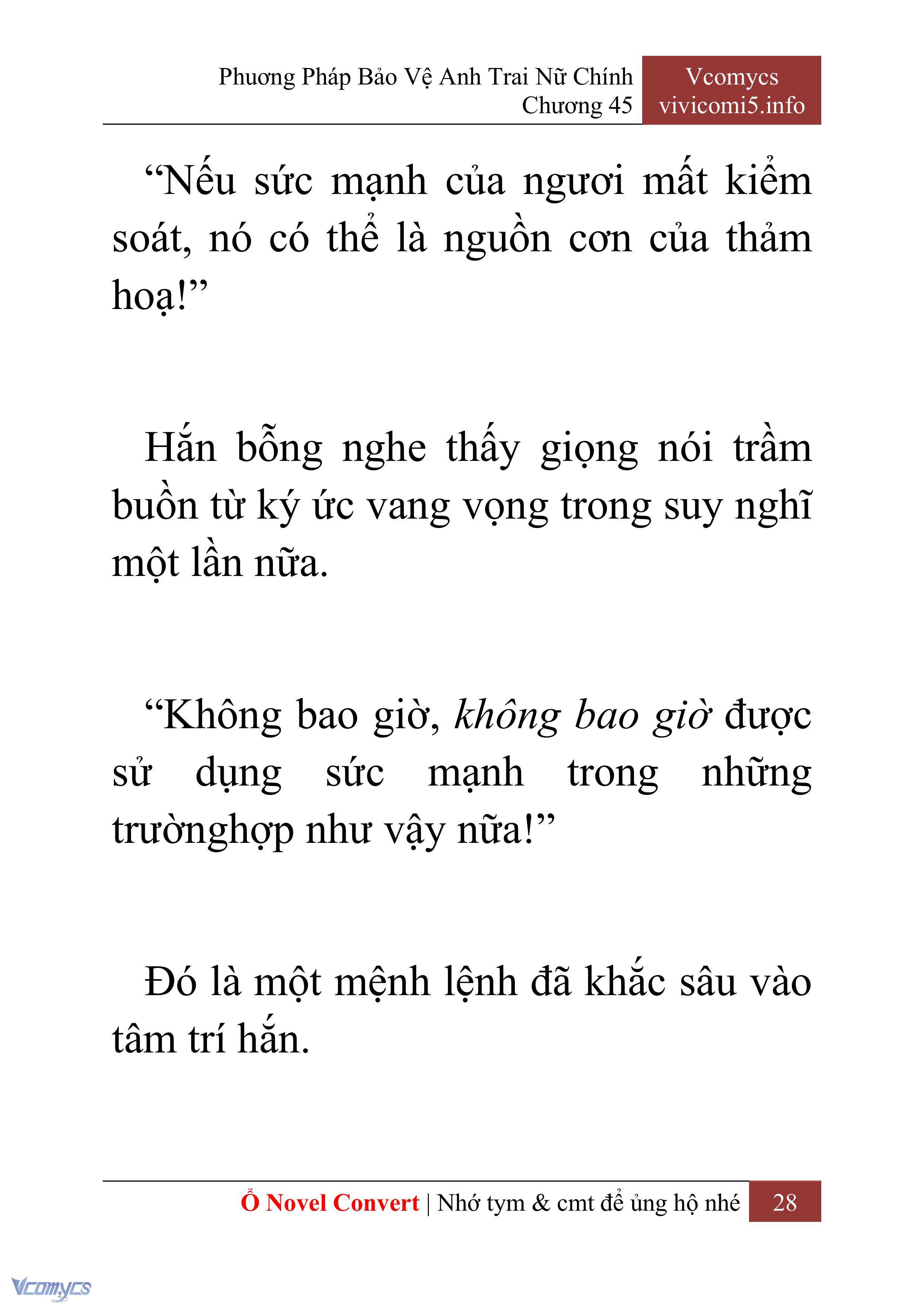 [Novel] Phương Pháp Bảo Vệ Anh Trai Nữ Chính Chap 45 - Trang 2