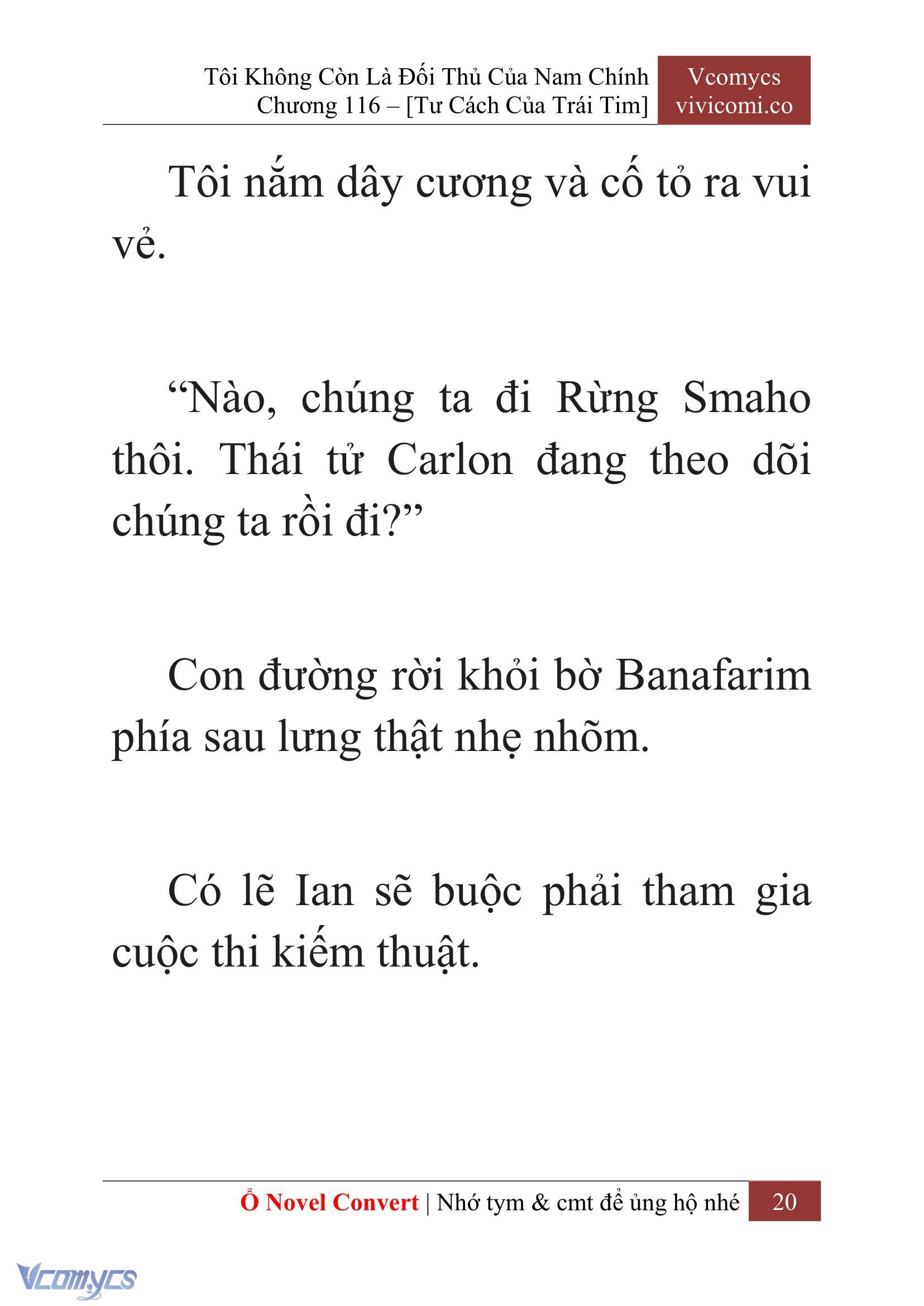 [Novel] Tôi Không Còn Là Đối Thủ Của Nam Chính Chap 116 - Trang 2