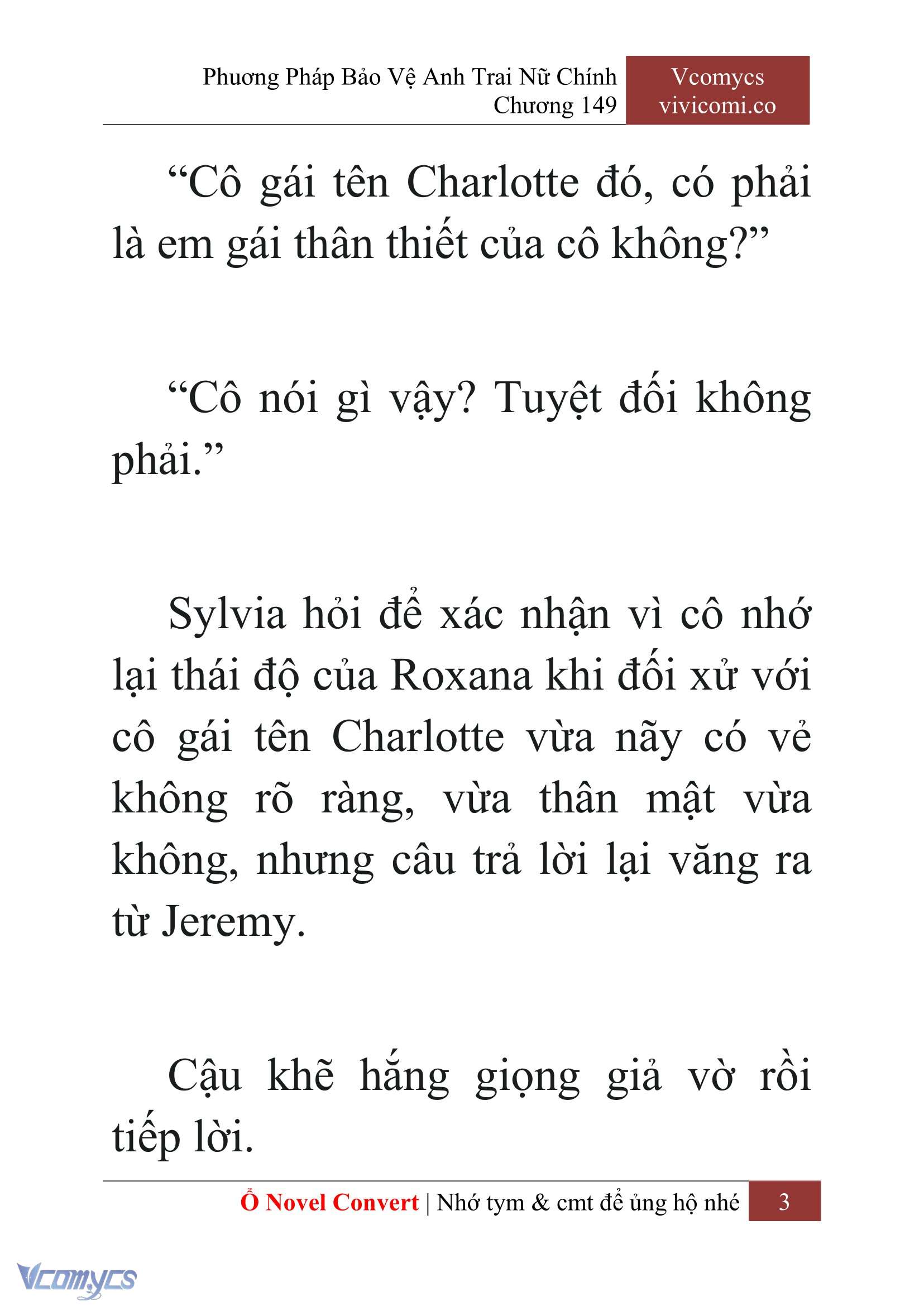 [Novel] Phương Pháp Bảo Vệ Anh Trai Nữ Chính Chap 149 - Trang 2