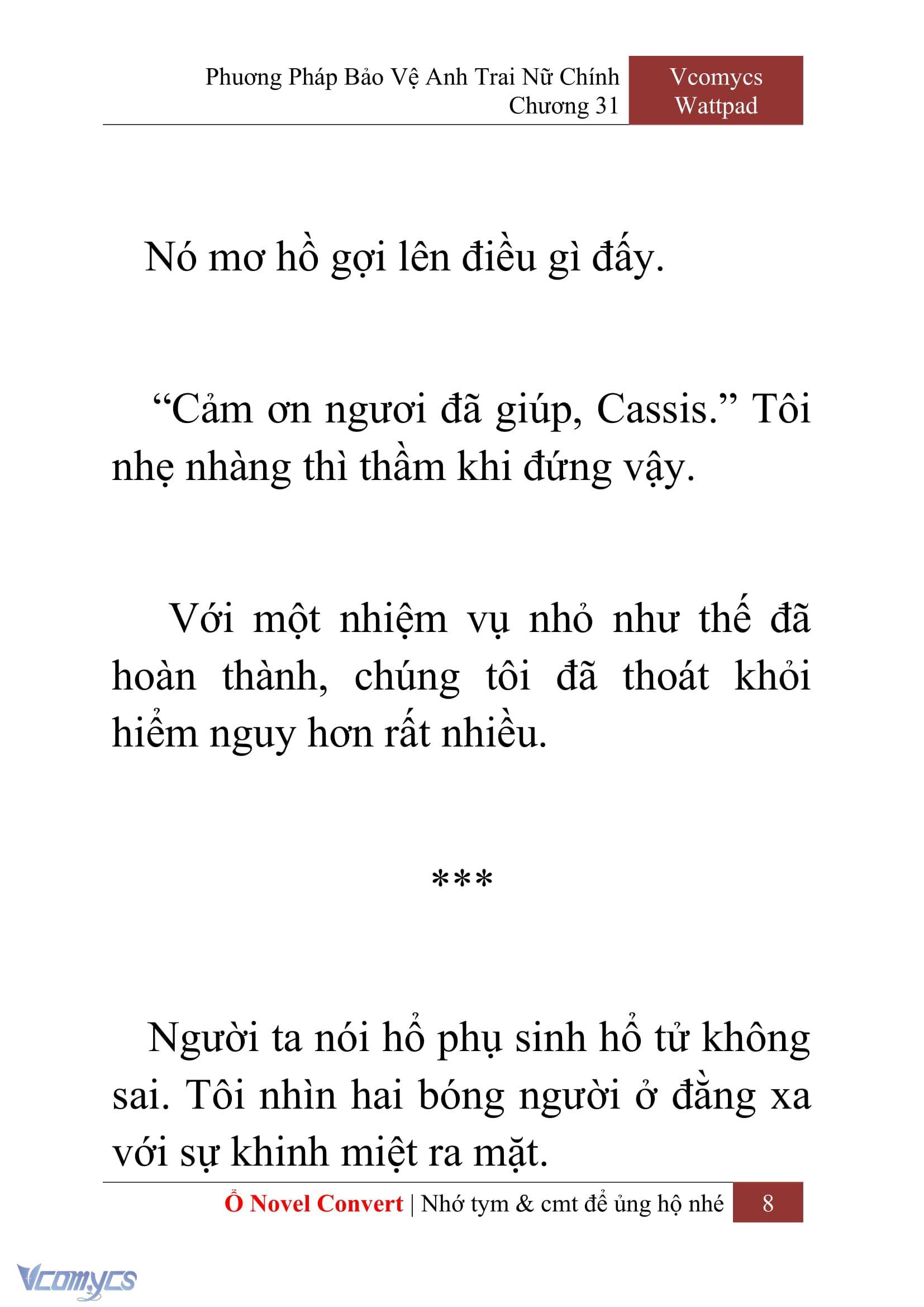 [Novel] Phương Pháp Bảo Vệ Anh Trai Nữ Chính Chap 31 - Trang 2