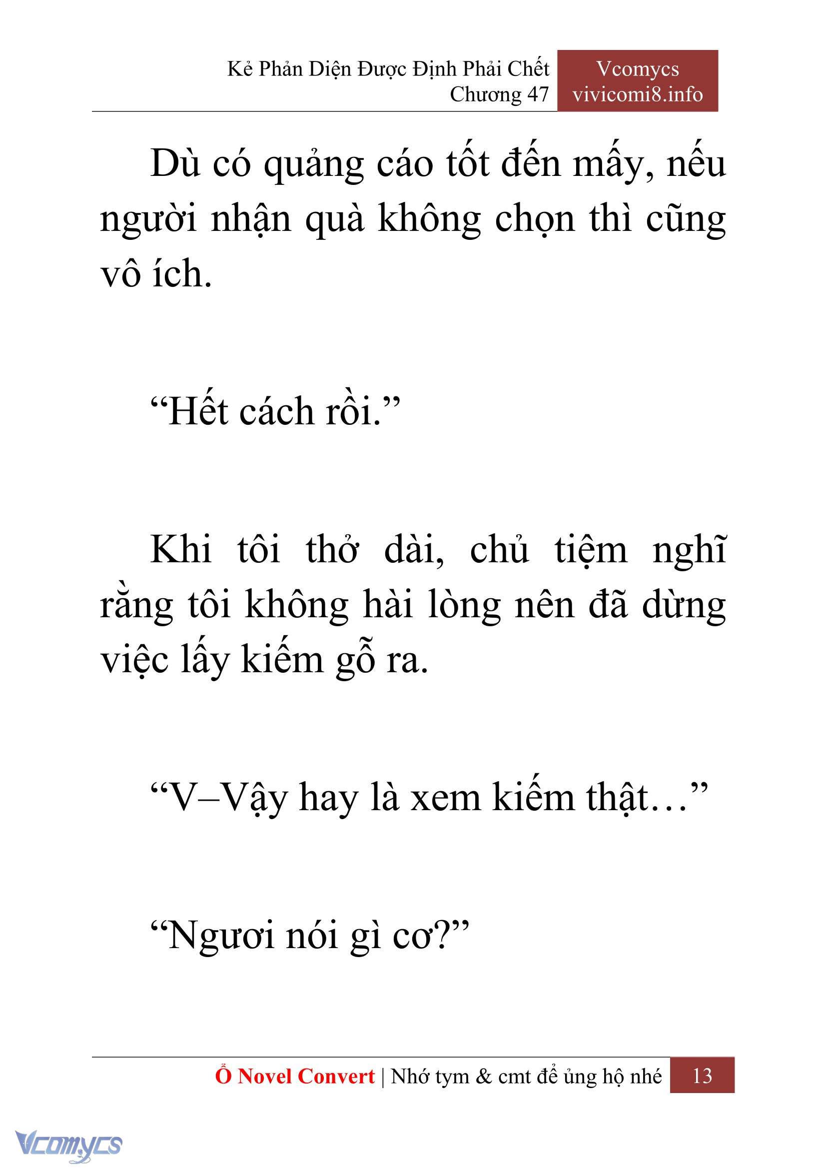 [Novel] Kẻ Phản Diện Được Định Phải Chết Chap 47 - Next Chap 48