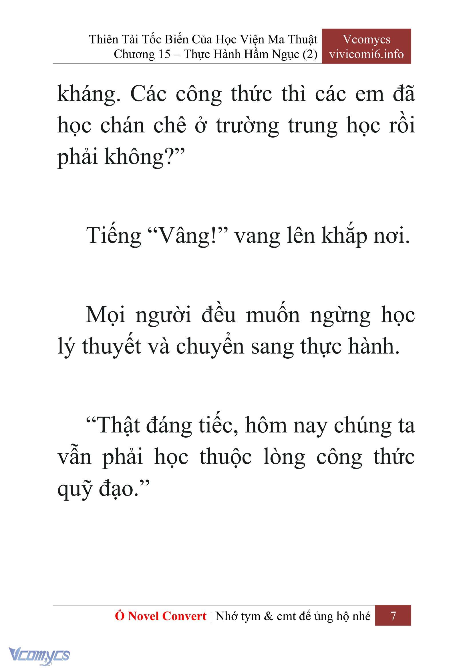 [Novel] Thiên Tài Tốc Biến Của Học Viện Ma Thuật Chap 15 - Trang 2
