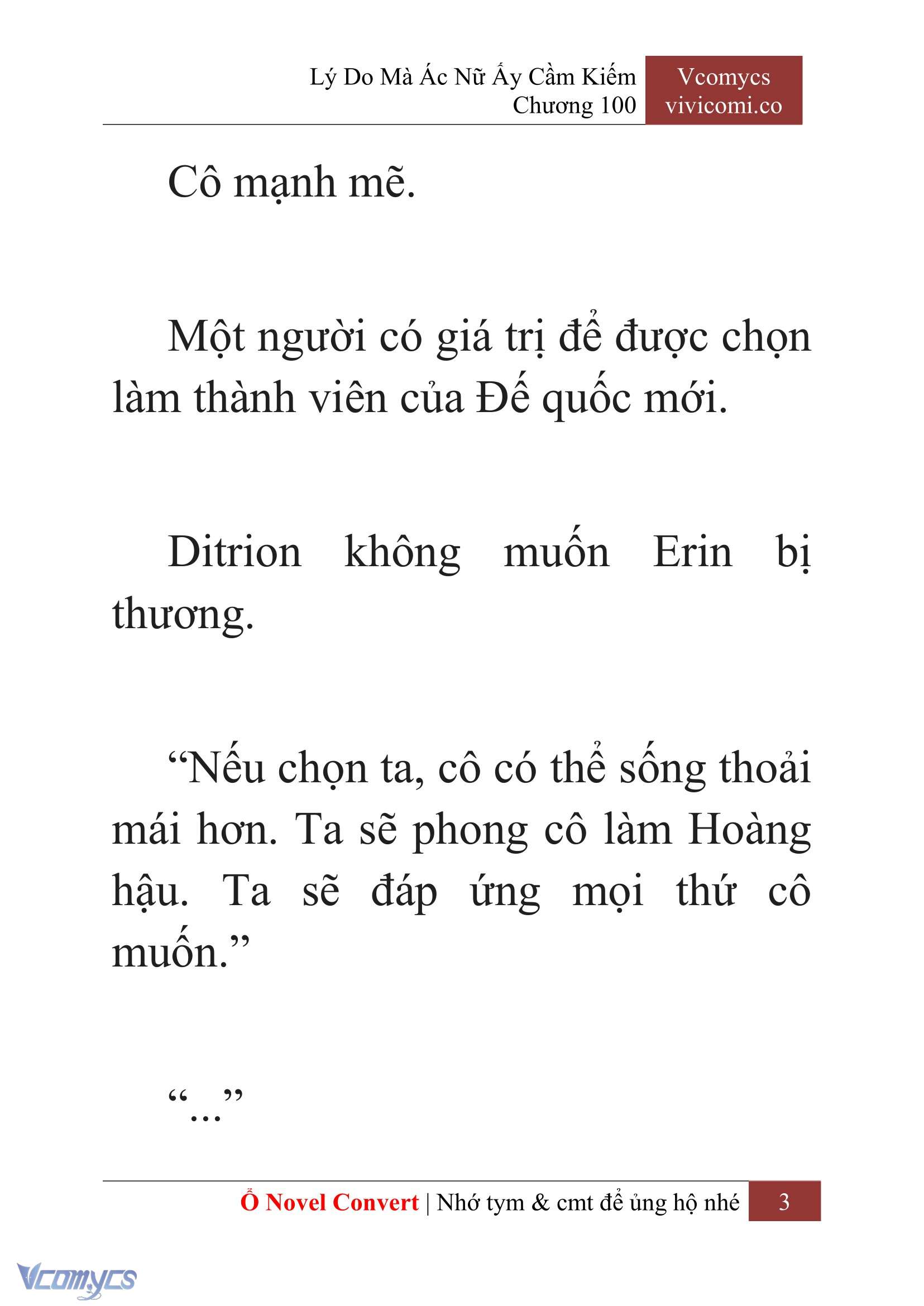 [Novel] Lý Do Mà Ác Nữ Ấy Cầm Kiếm Chap 100 - Next Chap 101