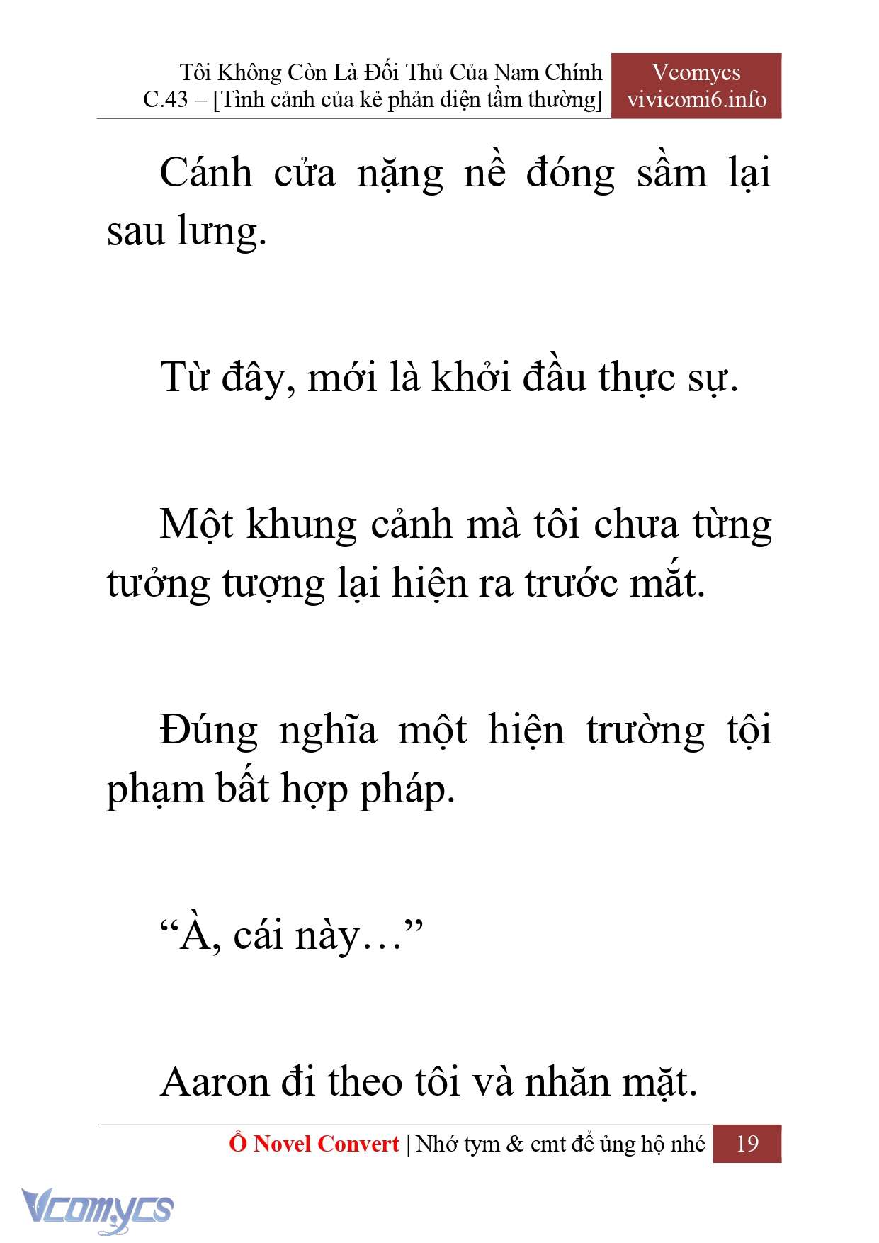 [Novel] Tôi Không Còn Là Đối Thủ Của Nam Chính Chap 43 - Trang 2