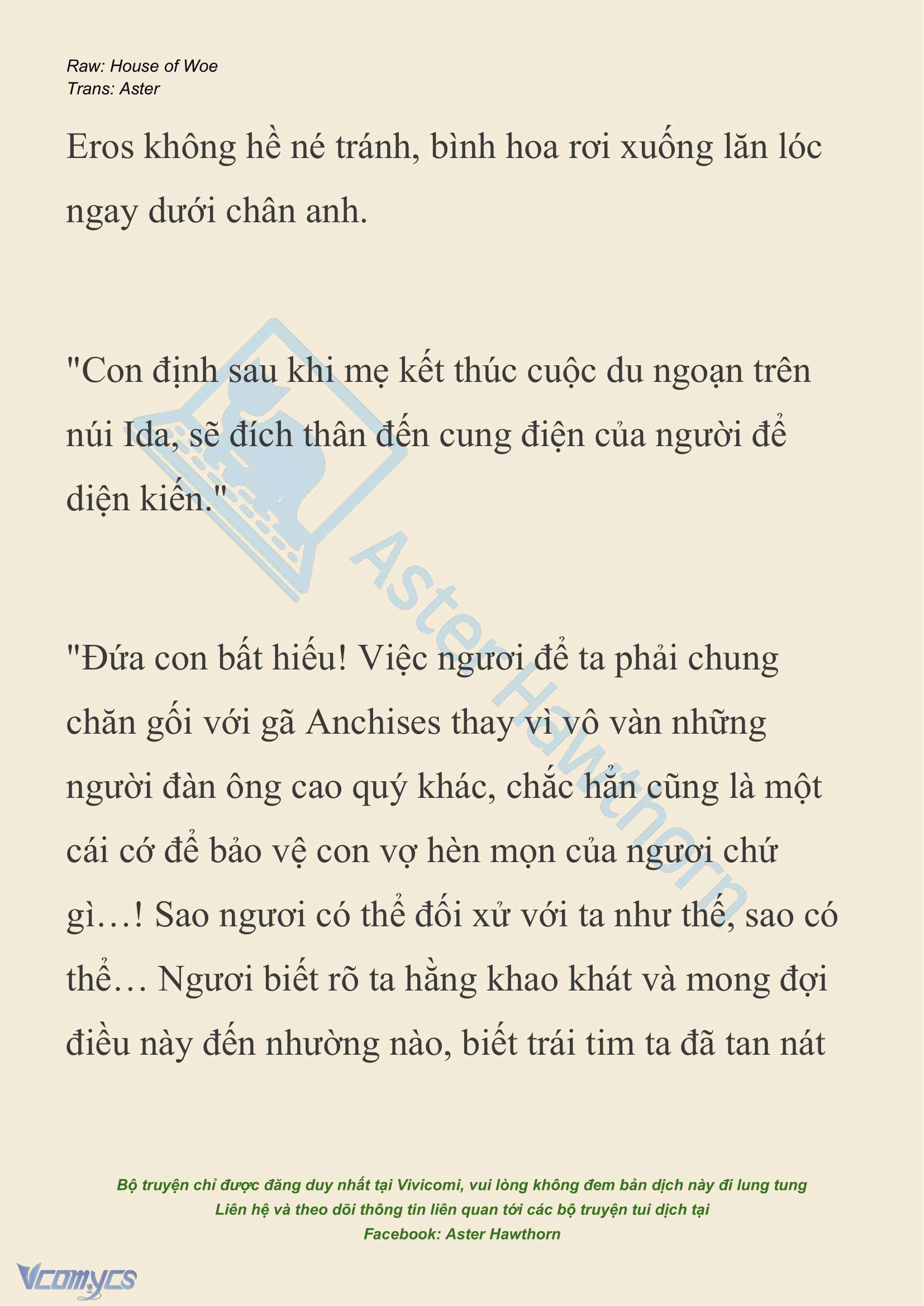 [NOVEL] Dành Cho Các Nữ Thần: Dành cho Psyche Chap 37 - Trang 2