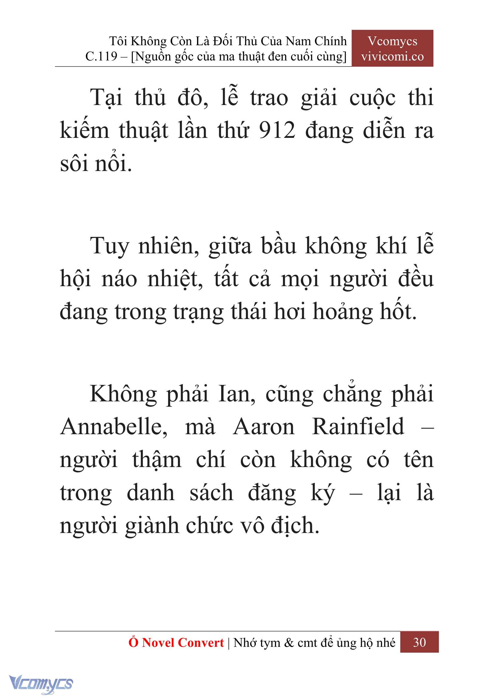 [Novel] Tôi Không Còn Là Đối Thủ Của Nam Chính Chap 119 - Trang 2