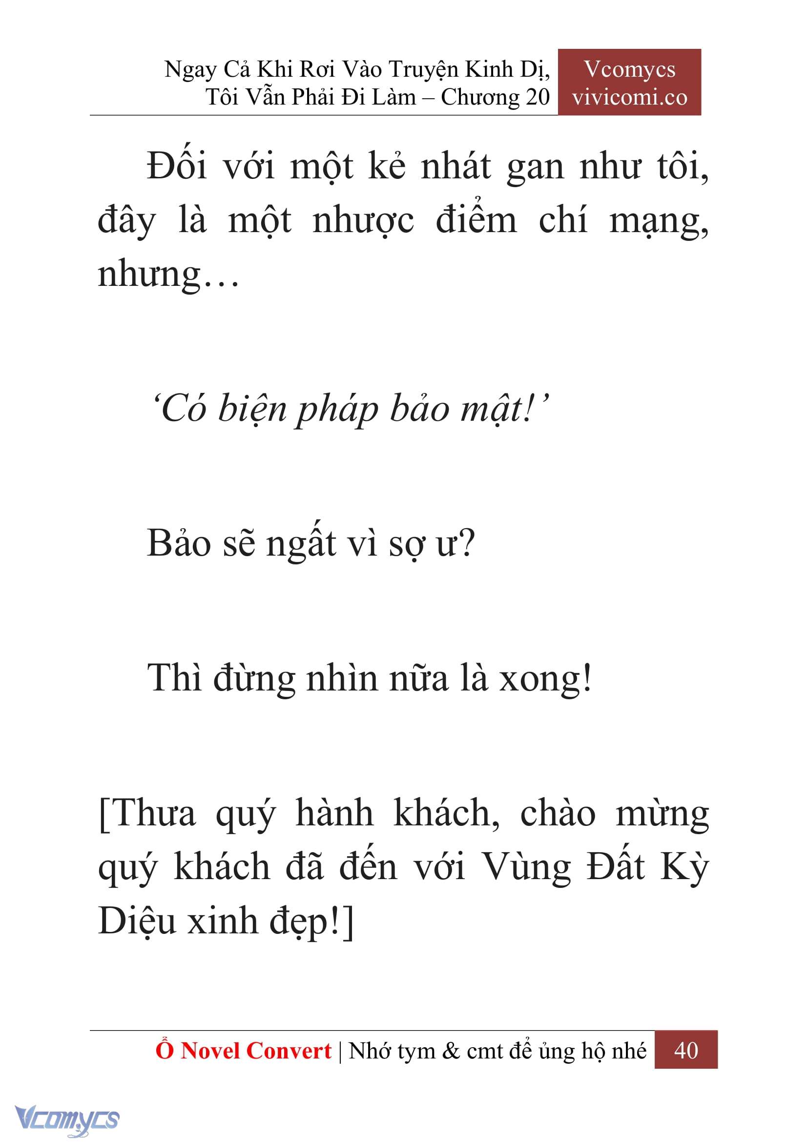 [Novel] Ngay Cả Khi Rơi Vào Truyện Kinh Dị, Tôi Vẫn Phải Đi Làm Chap 20 - Trang 2