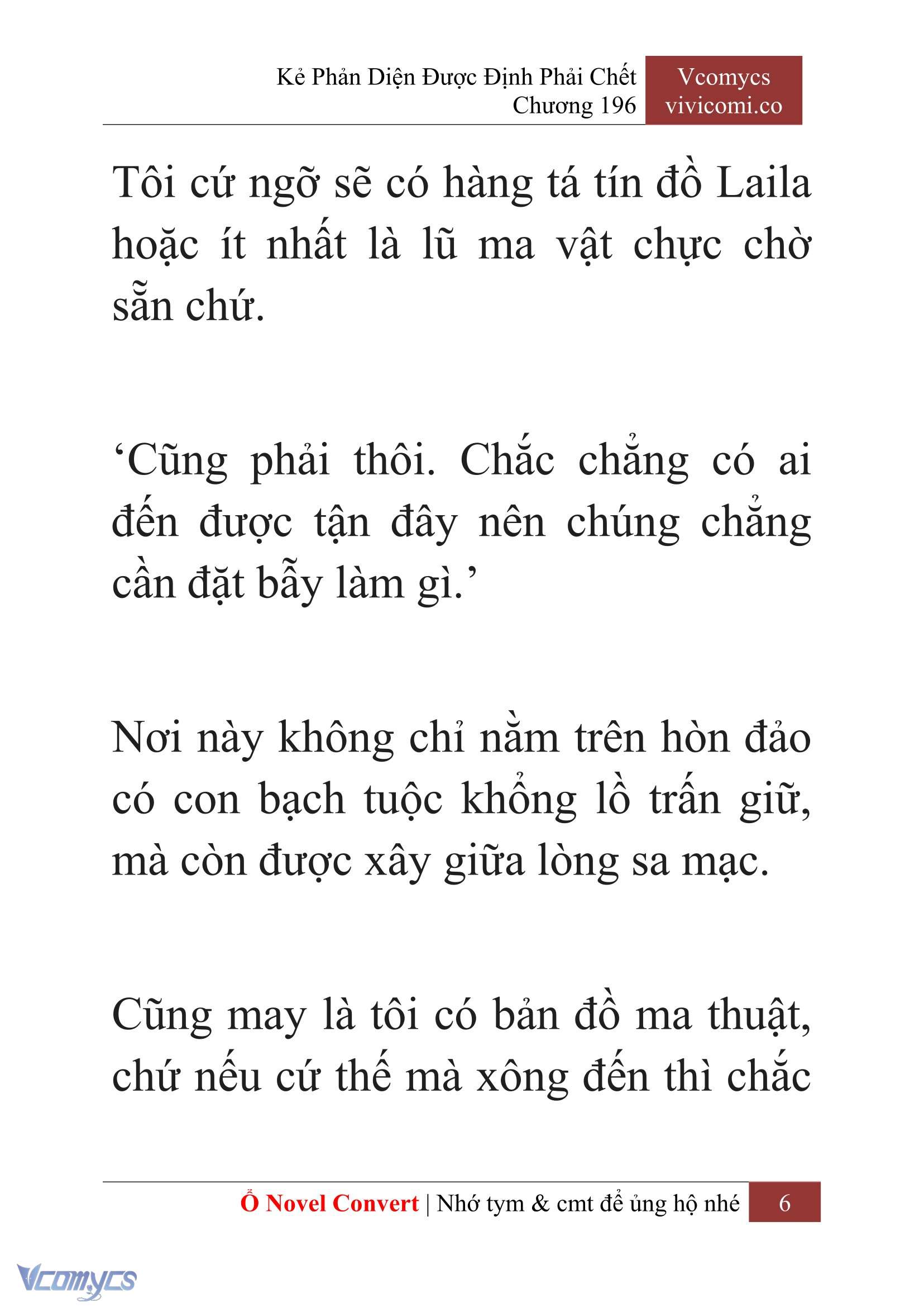 [Novel] Kẻ Phản Diện Được Định Phải Chết Chap 196 - Trang 2