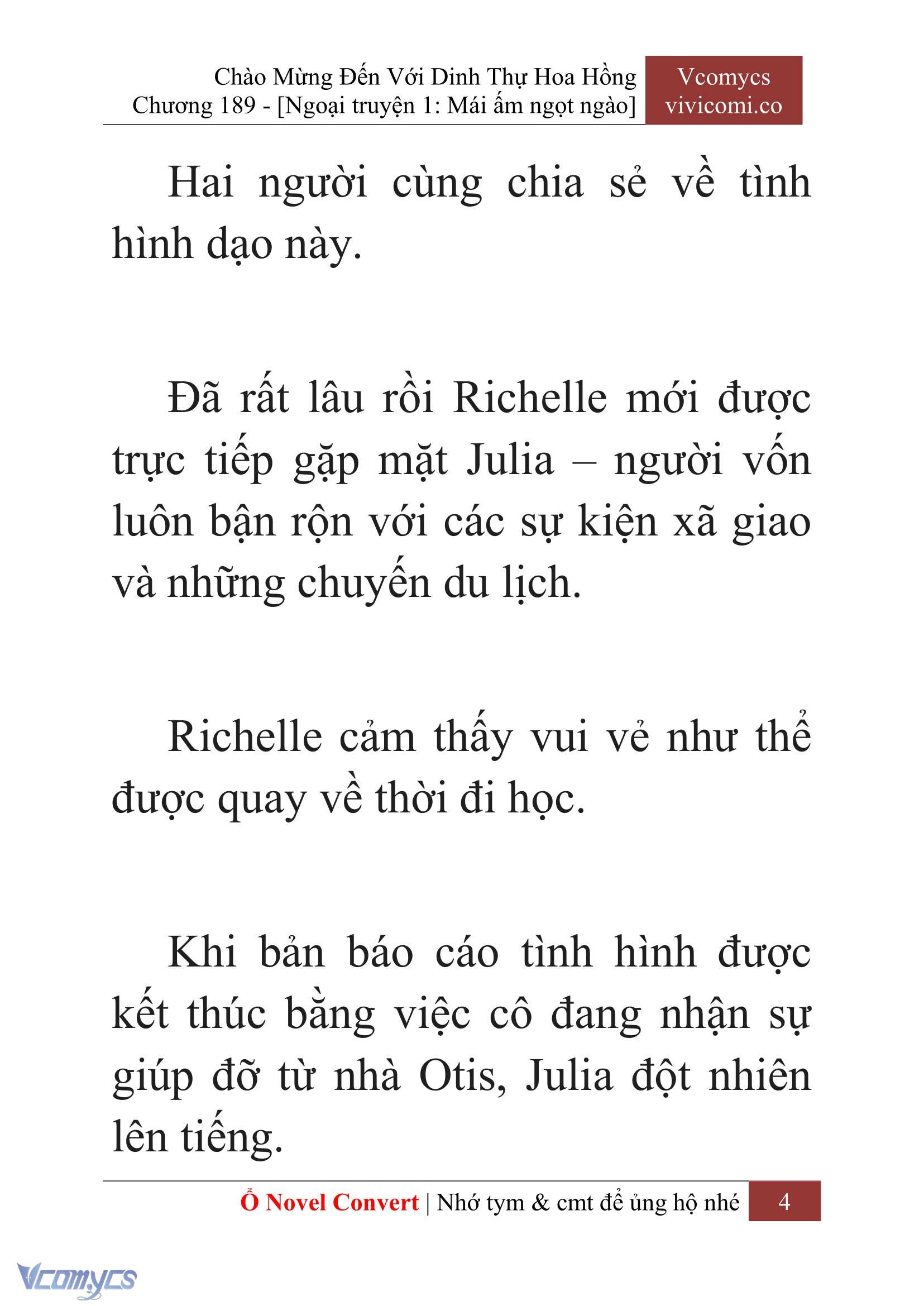 [Novel] Chào Mừng Đến Với Dinh Thự Hoa Hồng Chap 189 - Trang 2