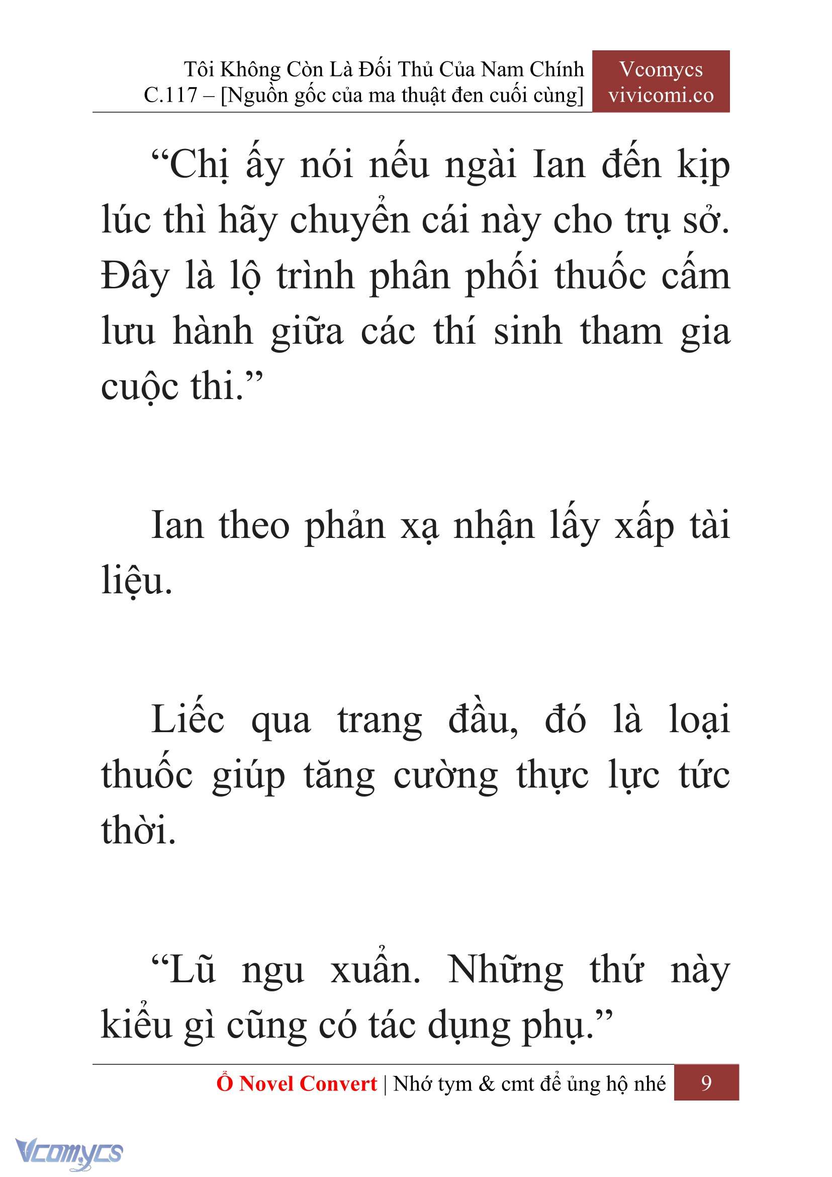 [Novel] Tôi Không Còn Là Đối Thủ Của Nam Chính Chap 117 - Trang 2