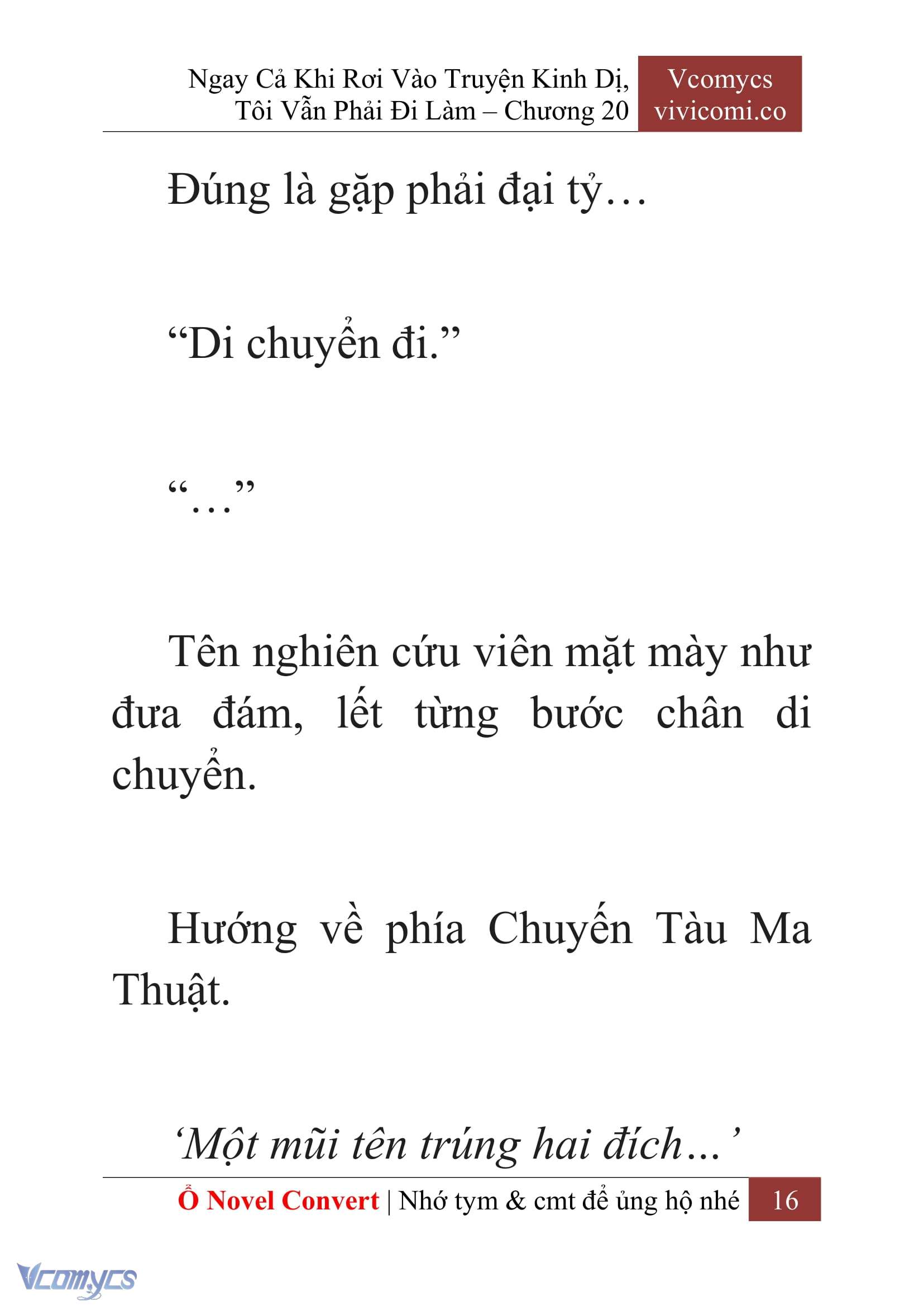 [Novel] Ngay Cả Khi Rơi Vào Truyện Kinh Dị, Tôi Vẫn Phải Đi Làm Chap 20 - Trang 2