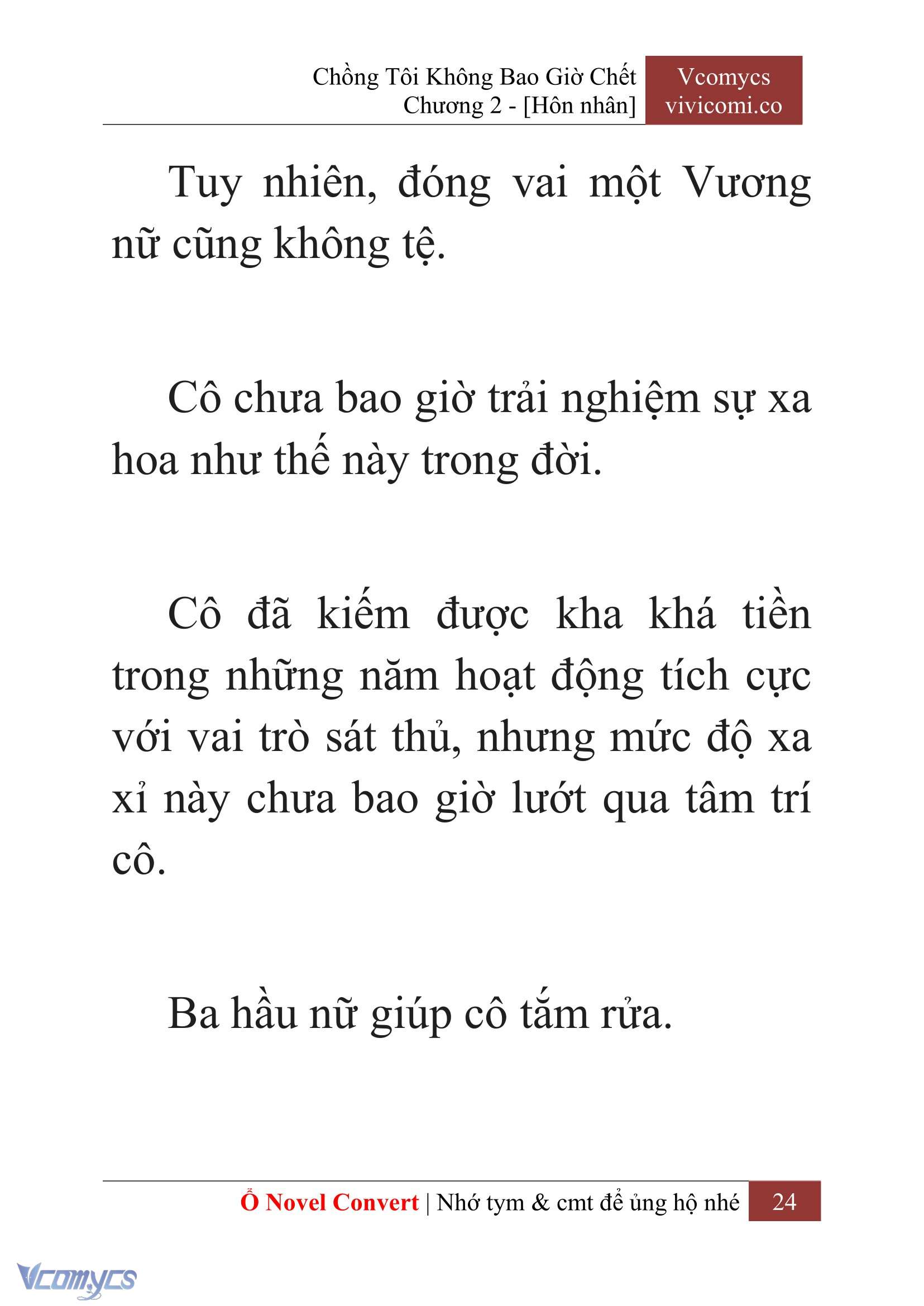 [Novel] Chồng Tôi Không Bao Giờ Chết Chap 2 - Next Chap 3