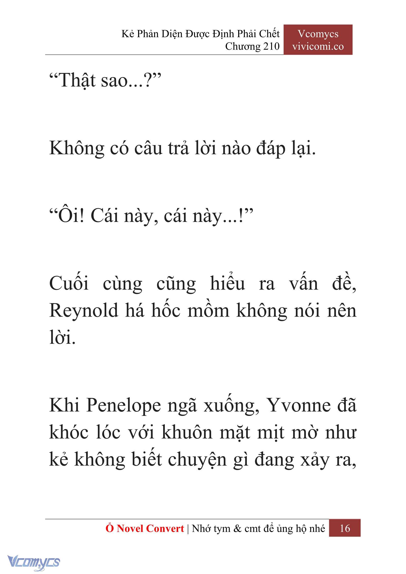 [Novel] Kẻ Phản Diện Được Định Phải Chết Chap 210 - Trang 2