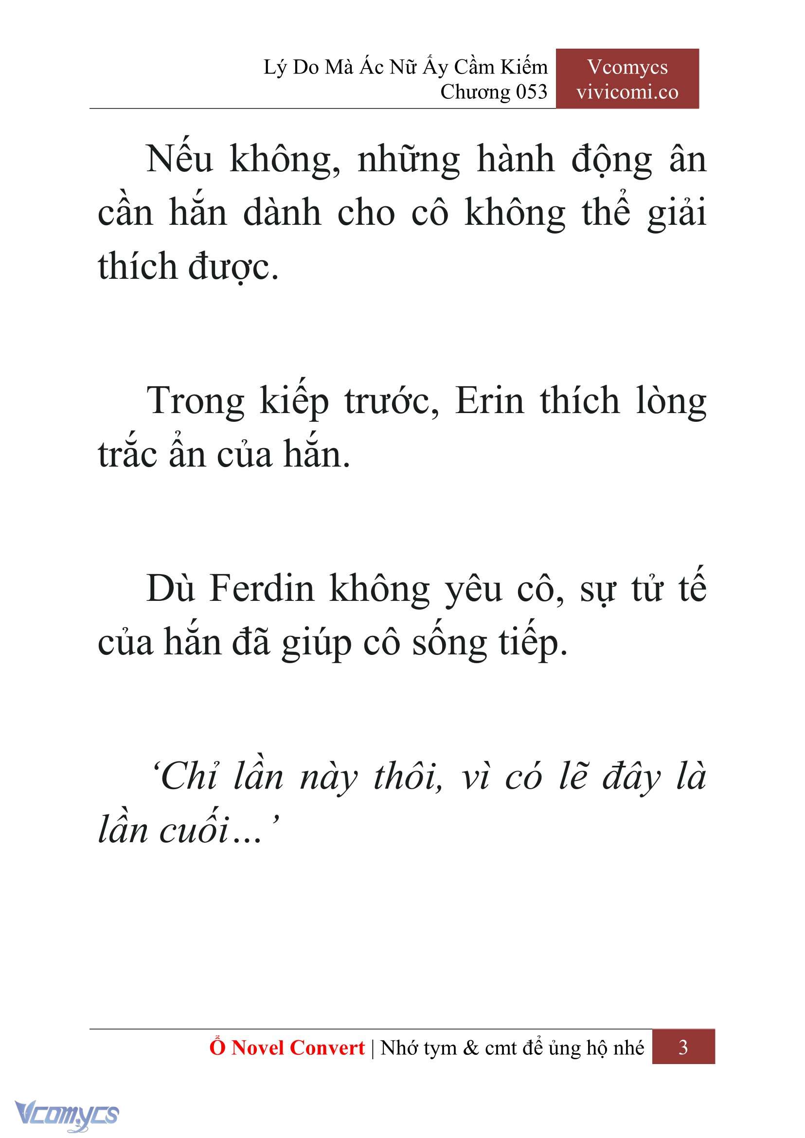 [Novel] Lý Do Mà Ác Nữ Ấy Cầm Kiếm Chap 53 - Next Chap 54