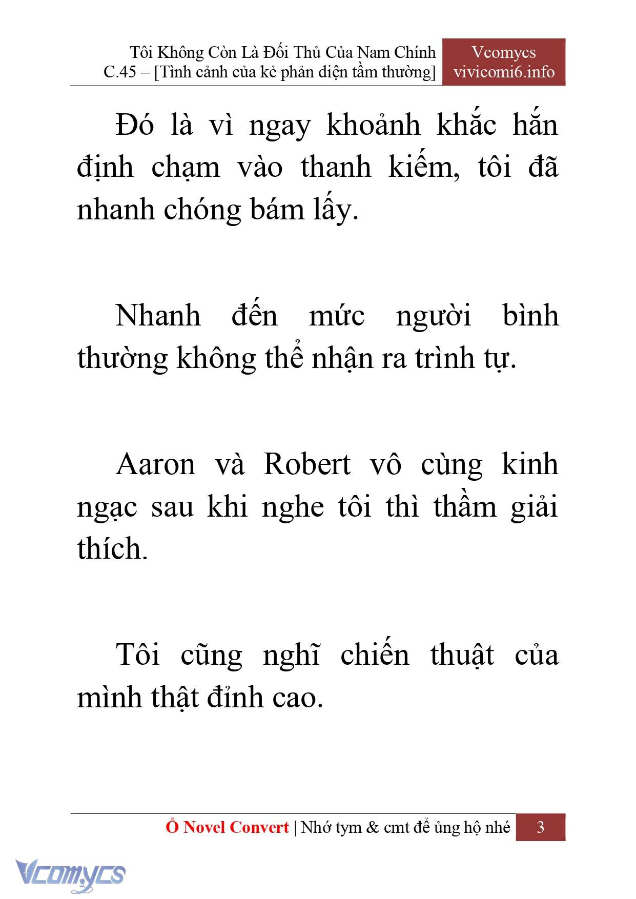 [Novel] Tôi Không Còn Là Đối Thủ Của Nam Chính Chap 45 - Trang 2