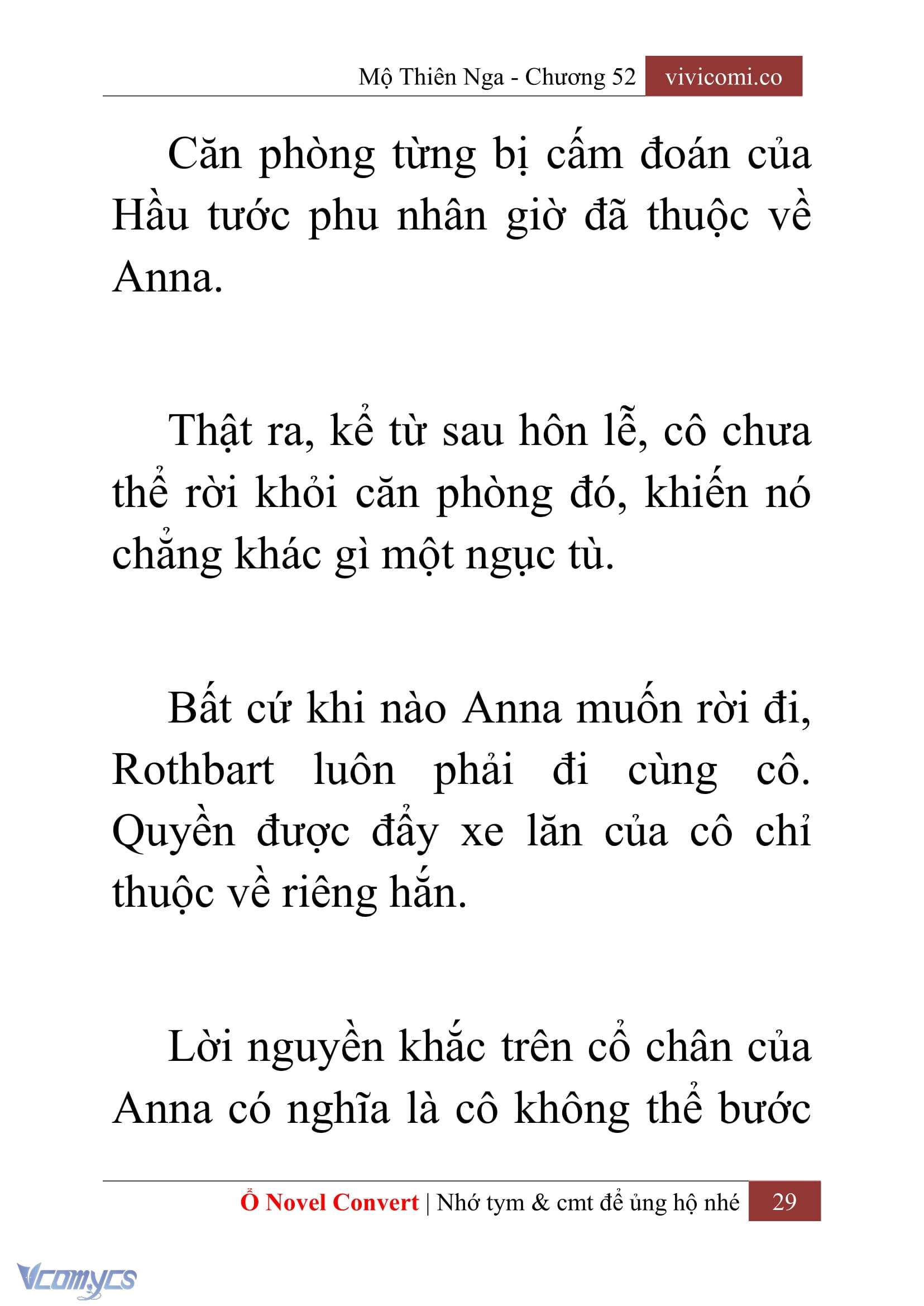 [Novel] Mộ Thiên Nga Chap 52 - Trang 2