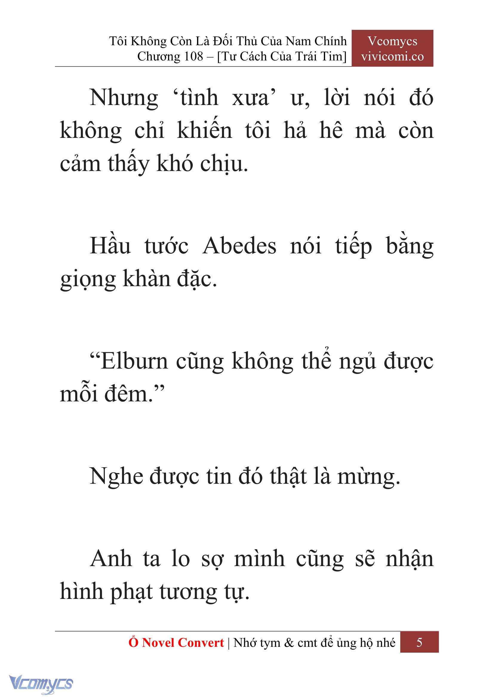 [Novel] Tôi Không Còn Là Đối Thủ Của Nam Chính Chap 108 - Trang 2