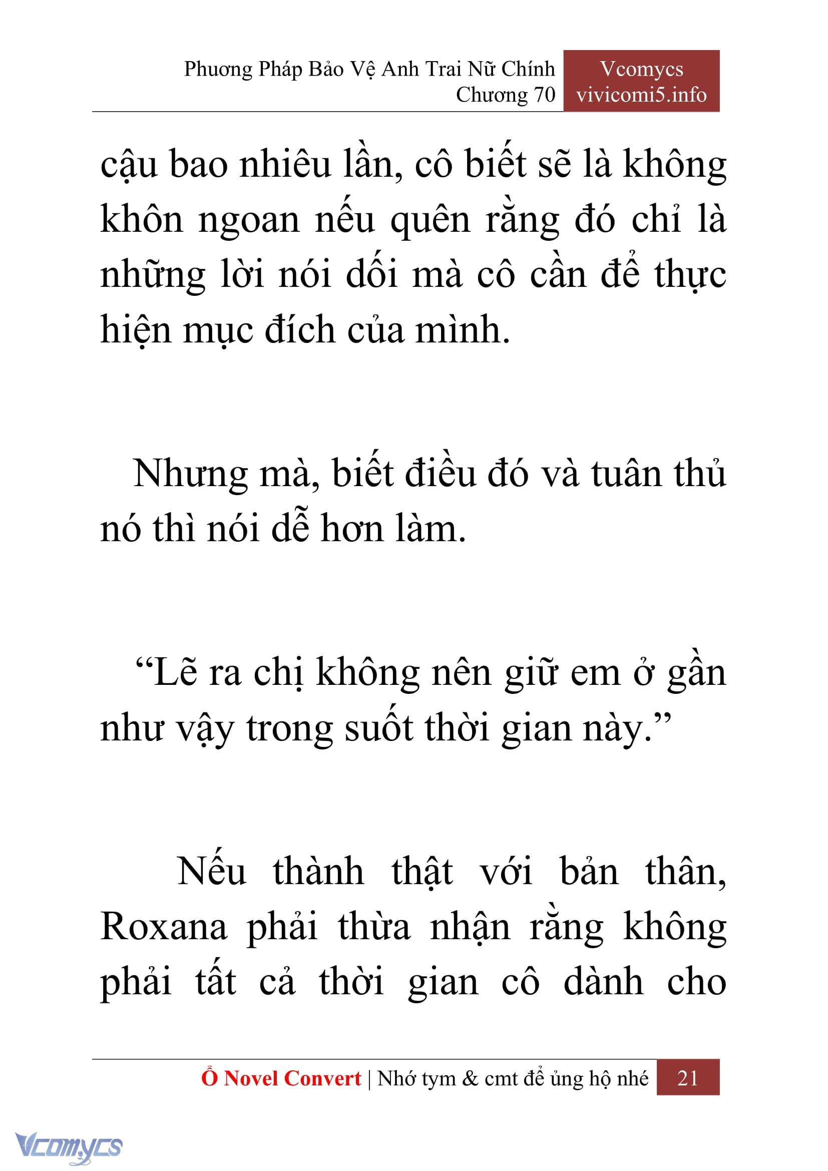 [Novel] Phương Pháp Bảo Vệ Anh Trai Nữ Chính Chap 70 - Trang 2