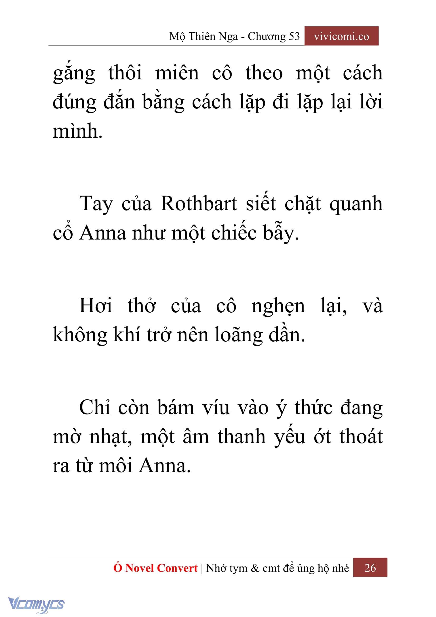 [Novel] Mộ Thiên Nga Chap 53 - Trang 2