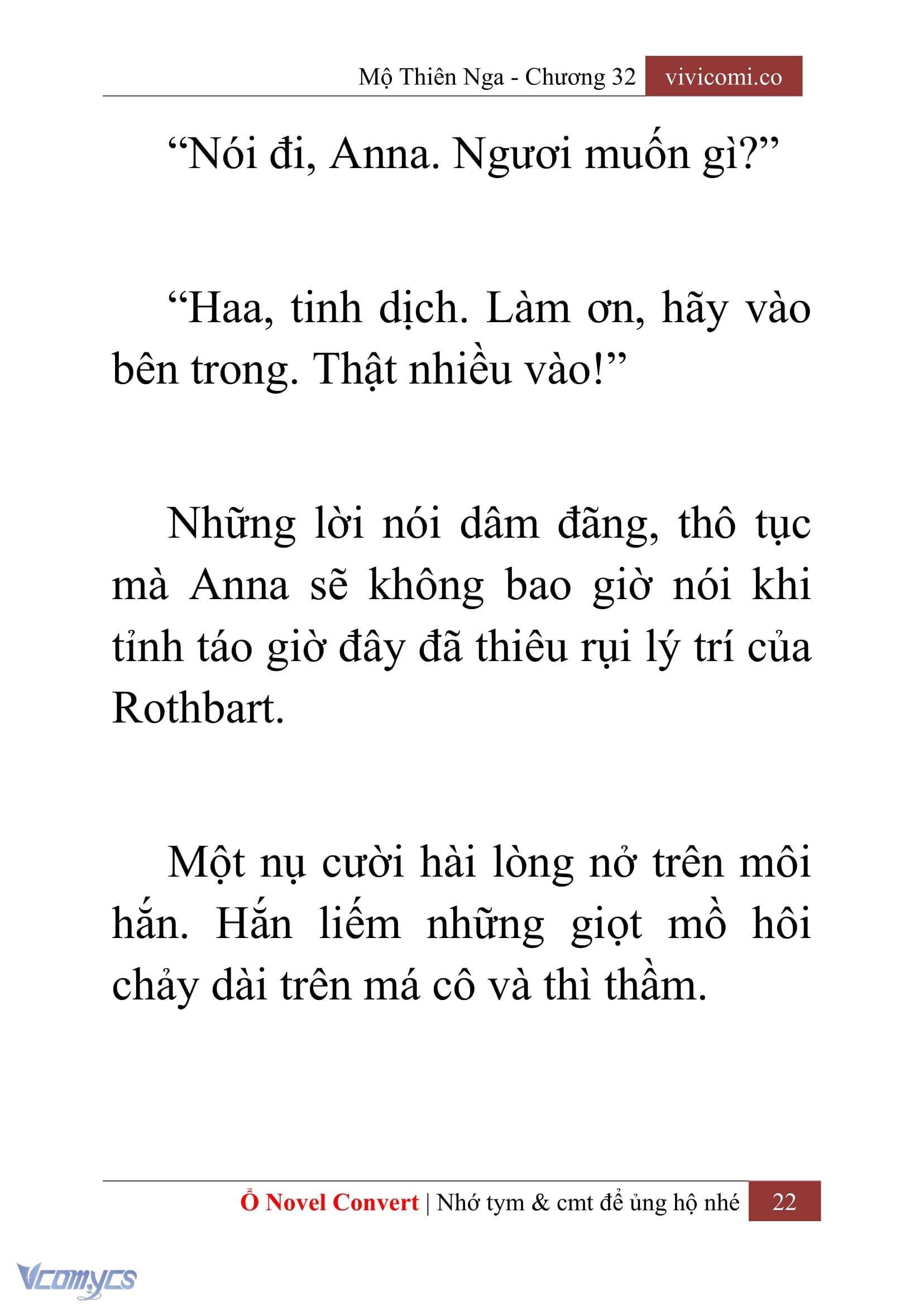 [Novel] Mộ Thiên Nga Chap 32 - Next Chap 33