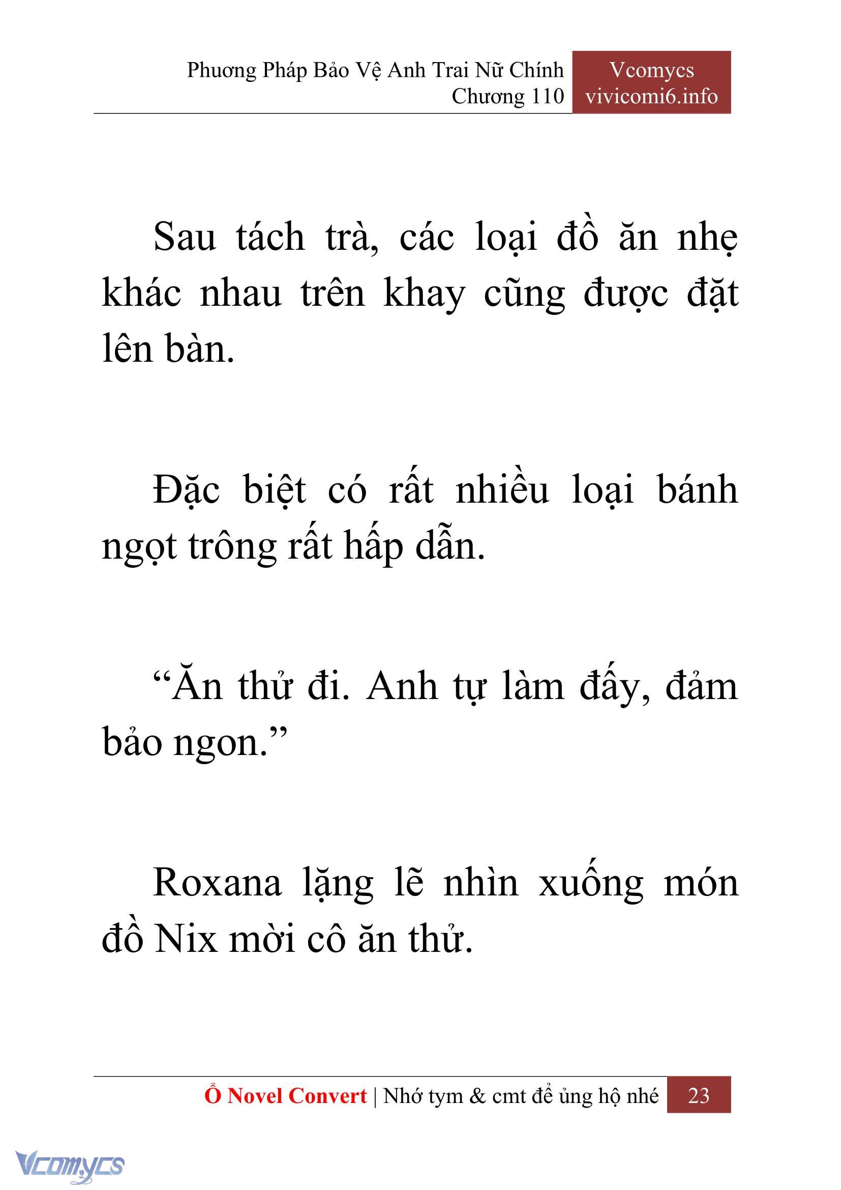 [Novel] Phương Pháp Bảo Vệ Anh Trai Nữ Chính Chap 110 - Trang 2