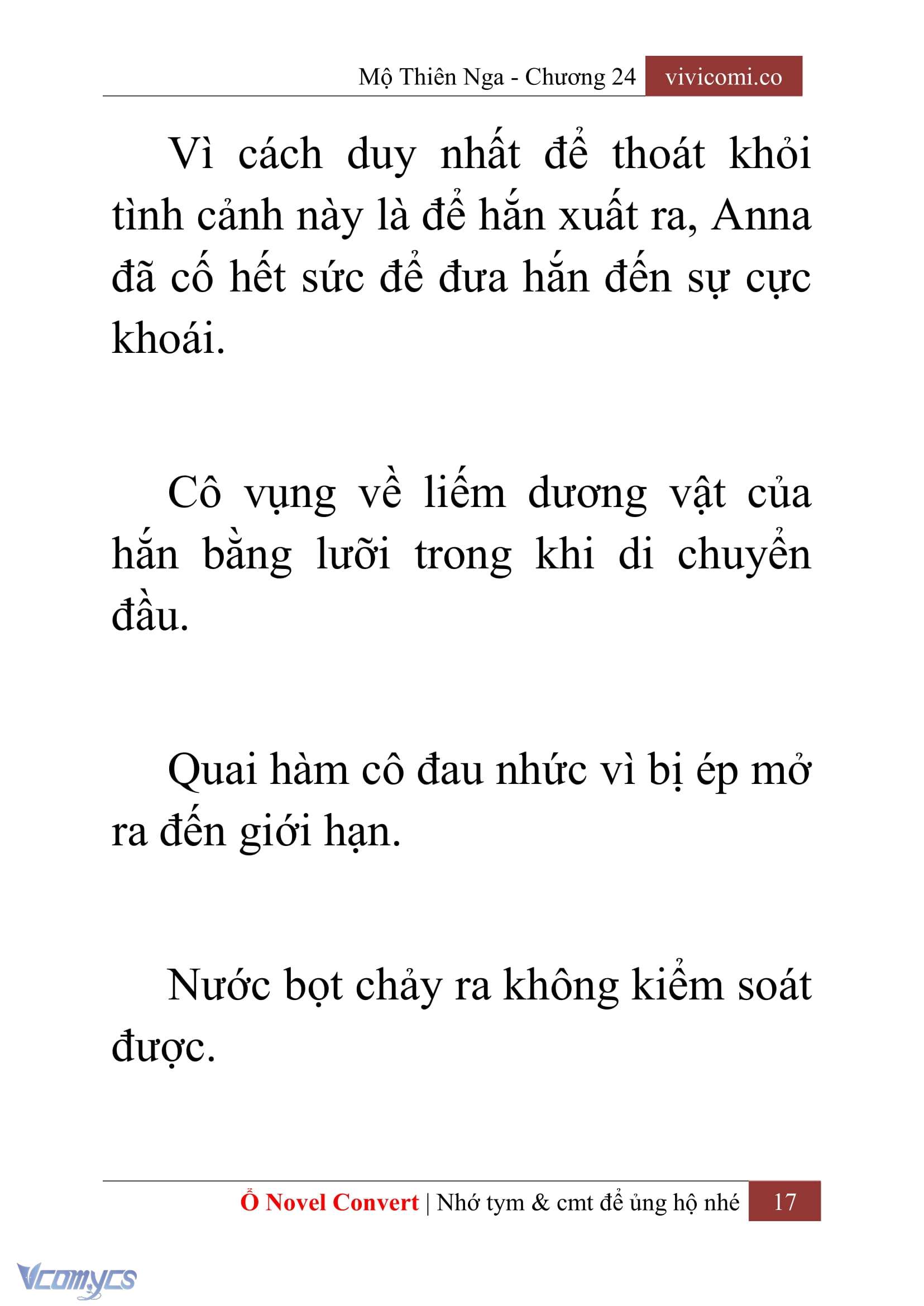 [Novel] Mộ Thiên Nga Chap 24 - Next Chap 25