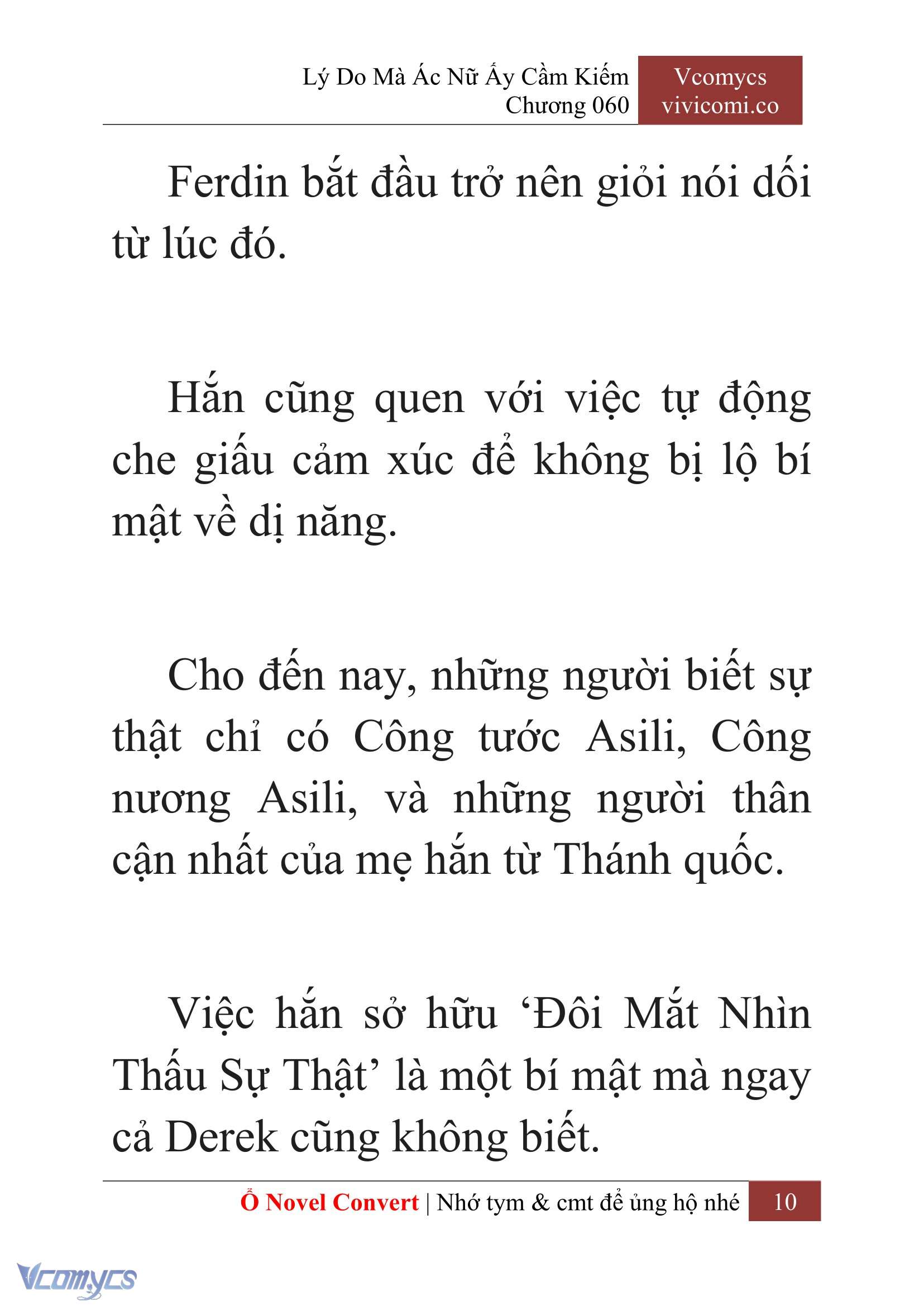 [Novel] Lý Do Mà Ác Nữ Ấy Cầm Kiếm Chap 60 - Next Chap 61