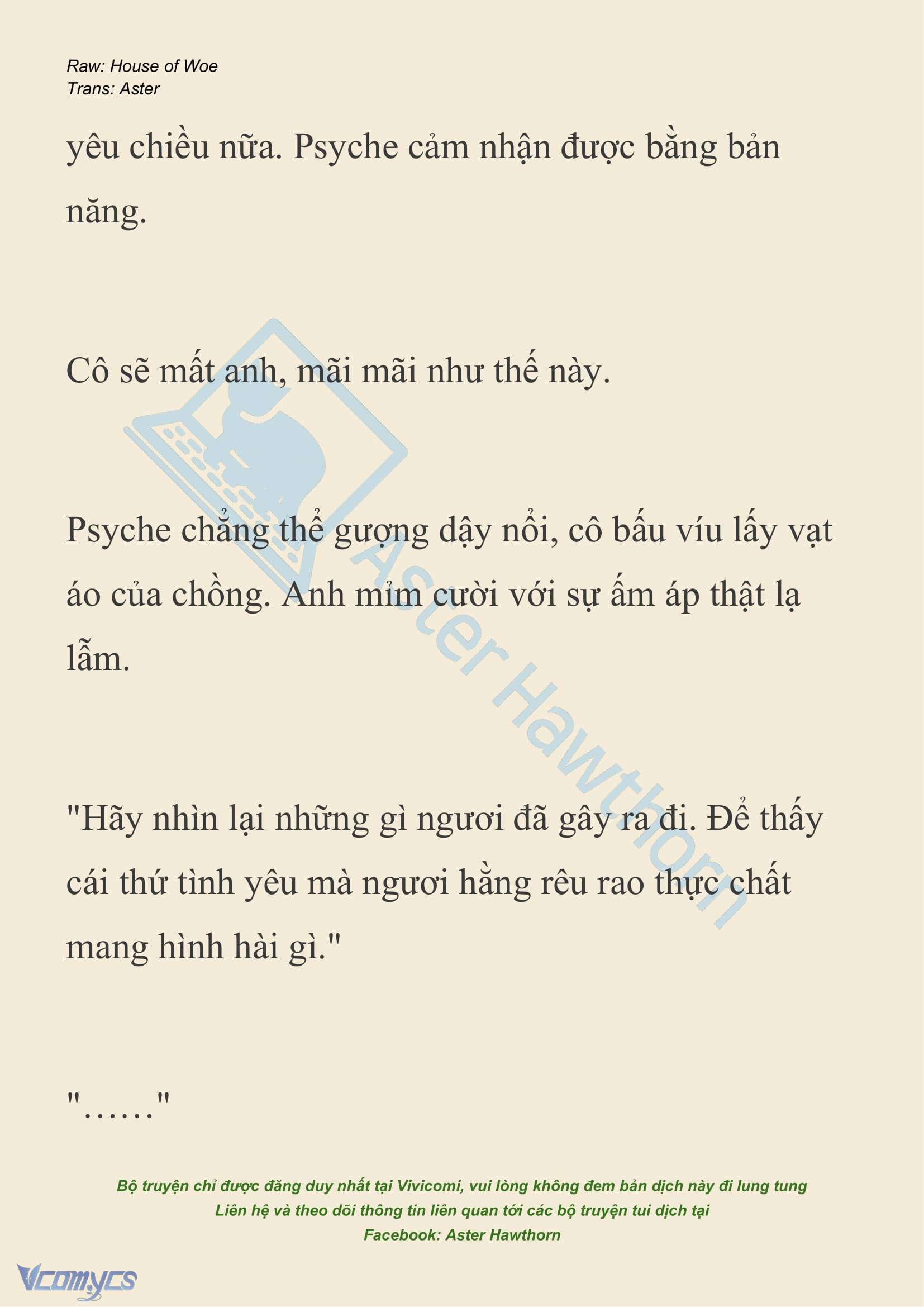 [NOVEL] Dành Cho Các Nữ Thần: Dành cho Psyche Chap 35 - Trang 2