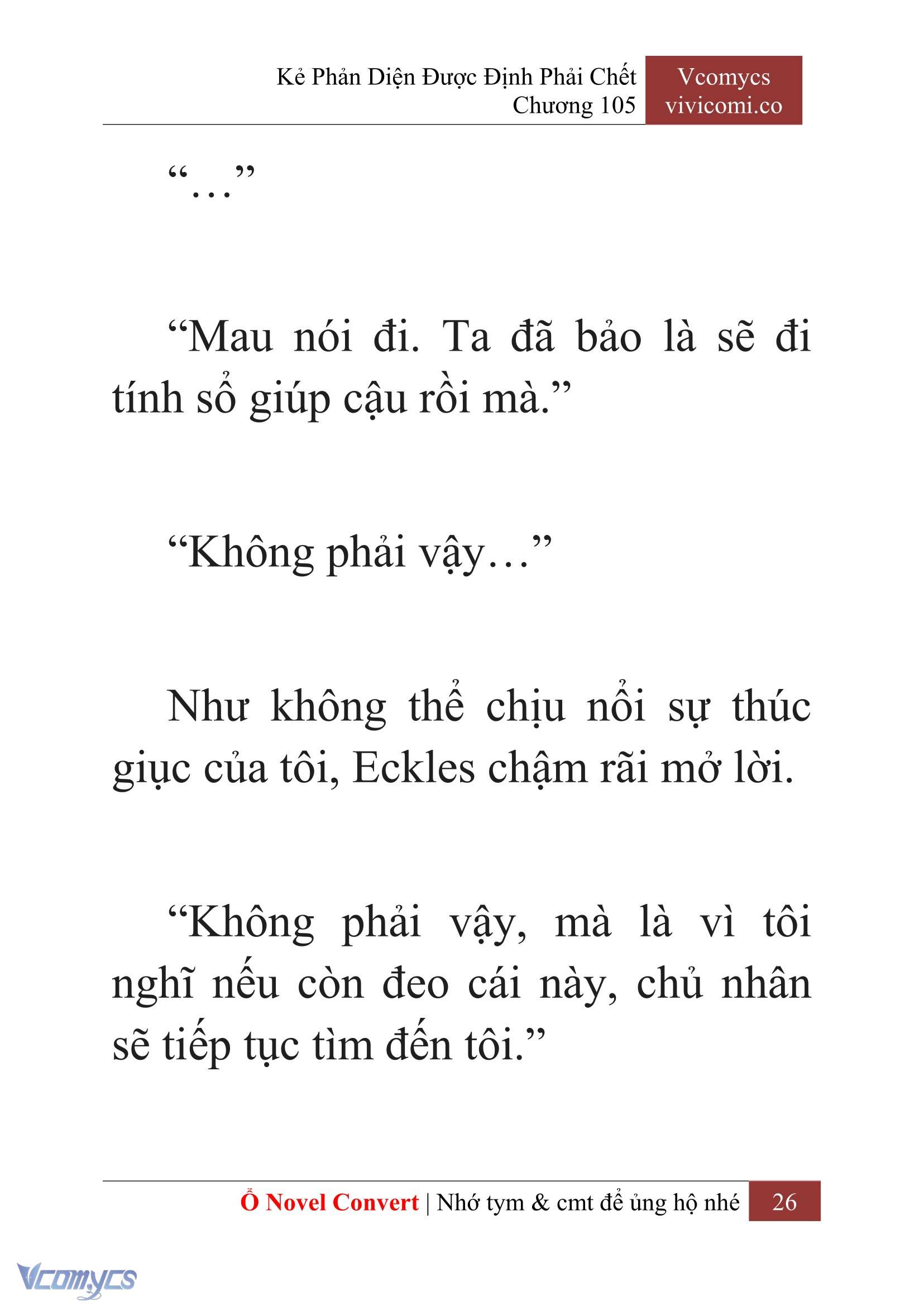 [Novel] Kẻ Phản Diện Được Định Phải Chết Chap 105 - Next Chap 106