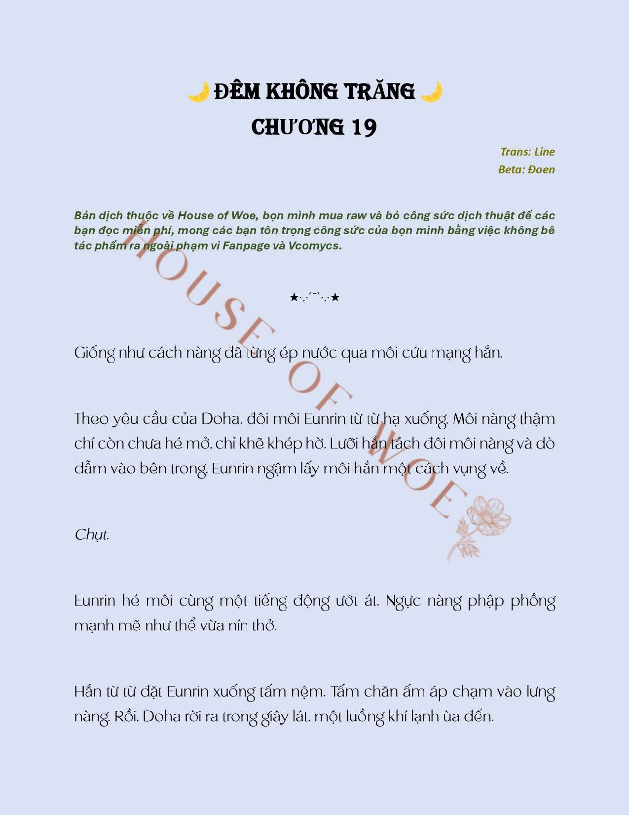 [NOVEL] ĐÊM KHÔNG TRĂNG Chap 19 - Trang 2