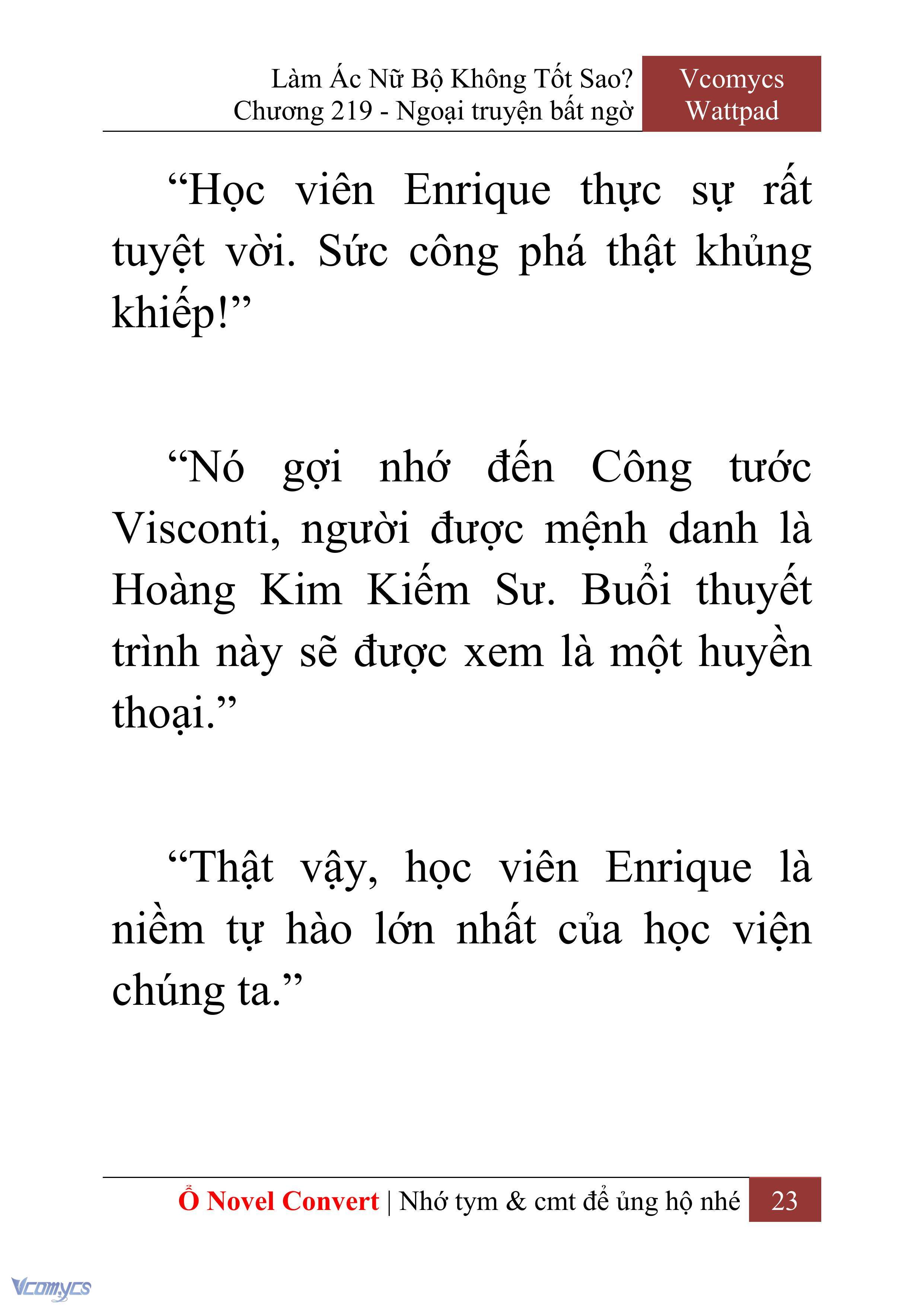 [Novel] Làm Ác Nữ Bộ Không Tốt Sao? Chap 219 - Trang 2