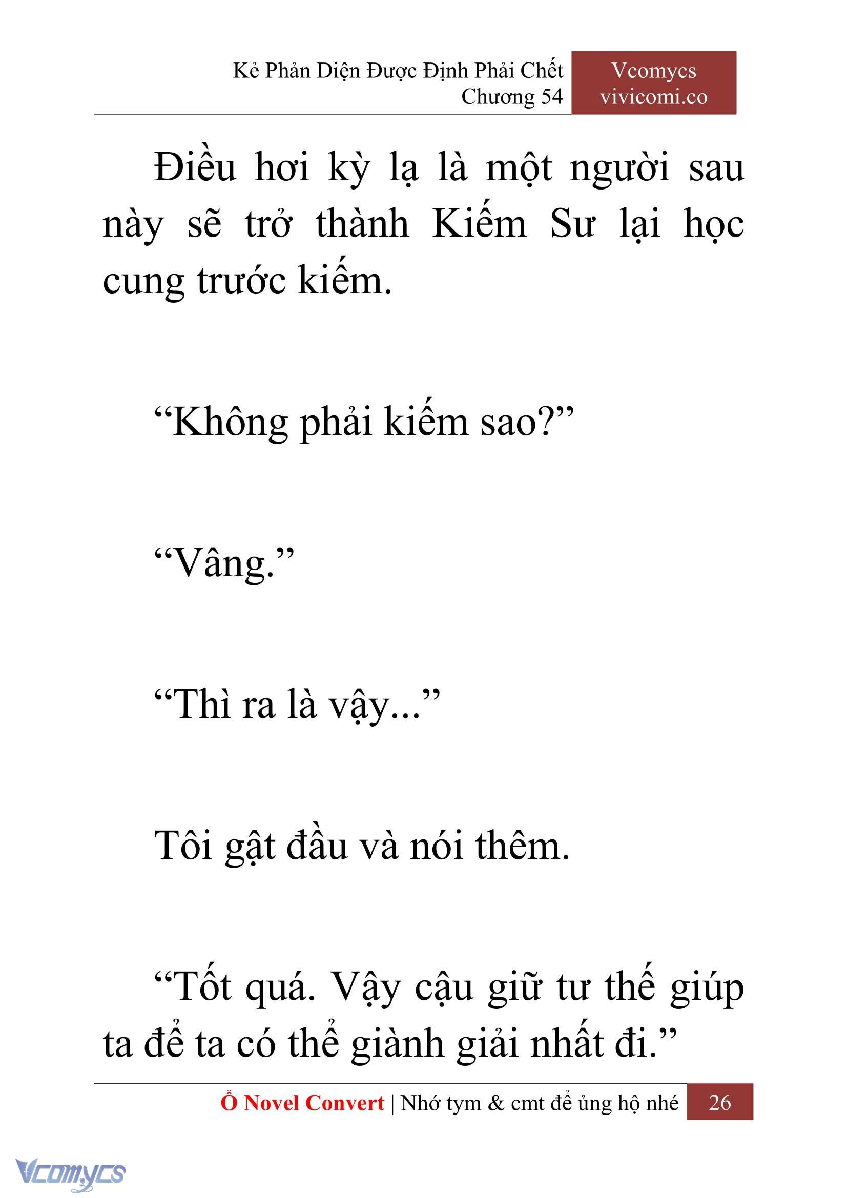 [Novel] Kẻ Phản Diện Được Định Phải Chết Chap 54 - Next Chap 55